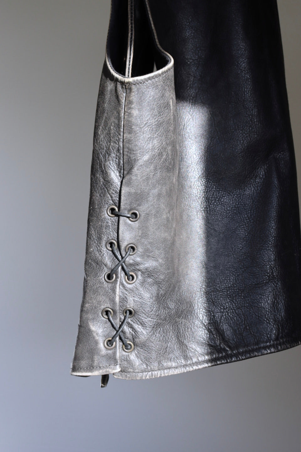 The Biker Boxer - leather vest / waistcoat - S up to XL