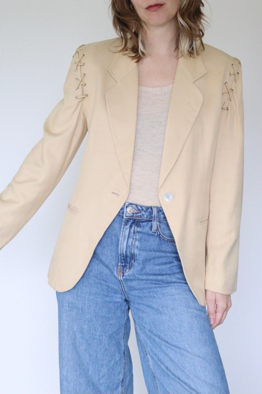 The Lace Up - blazer - S up to M/L