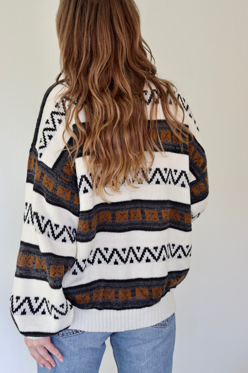 The Geometric Stripe - sweater - S up to XXL
