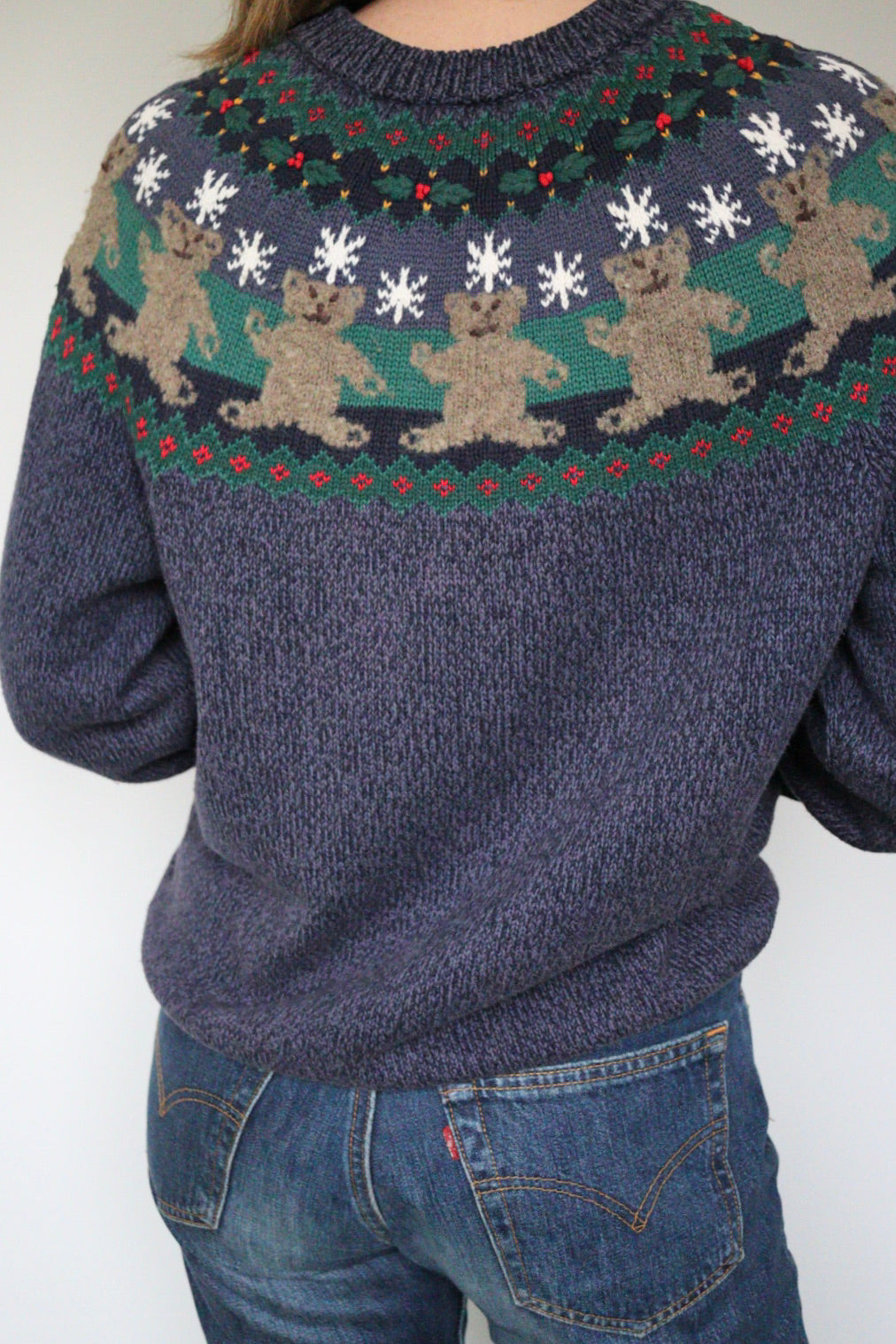 The Snowy Bears - sweater - S up to M/L