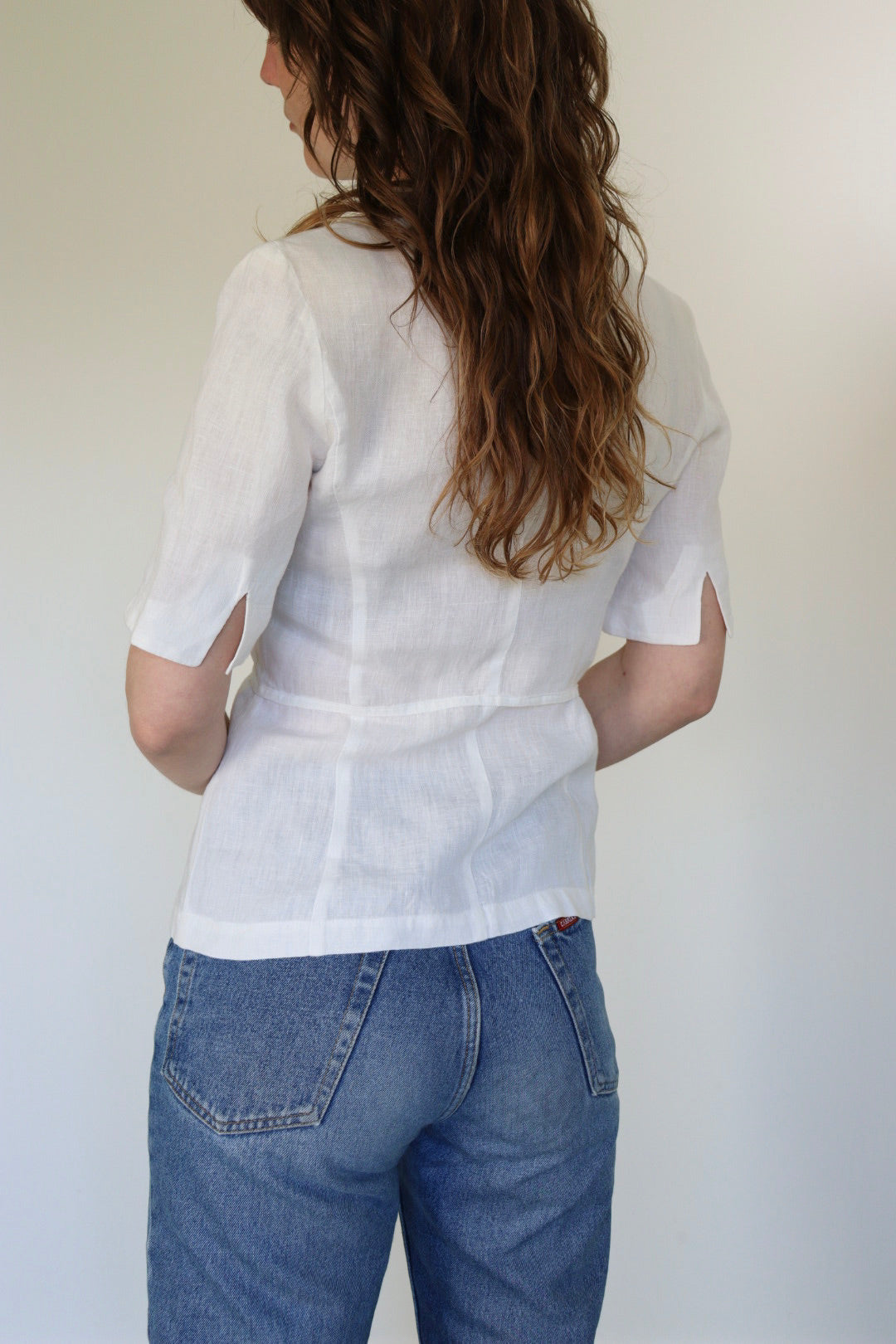 The Crisp White - blouse - S up to M