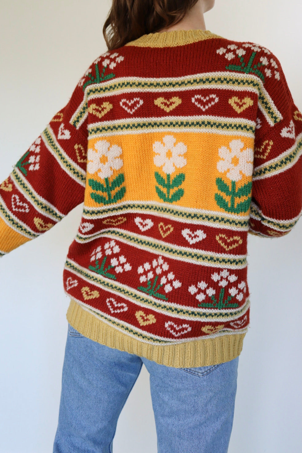 The Hearts & Flowers - sweater - S up to XL