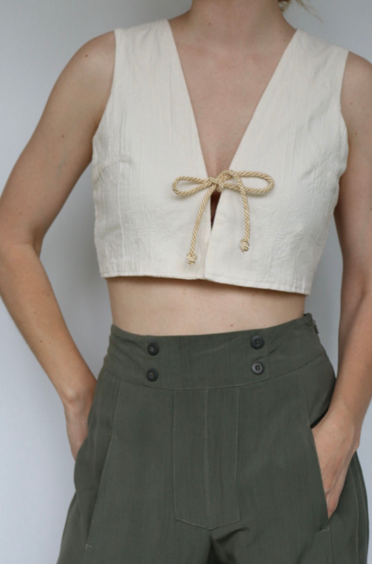 The Beach Crop - top / waistcoat - S up to M