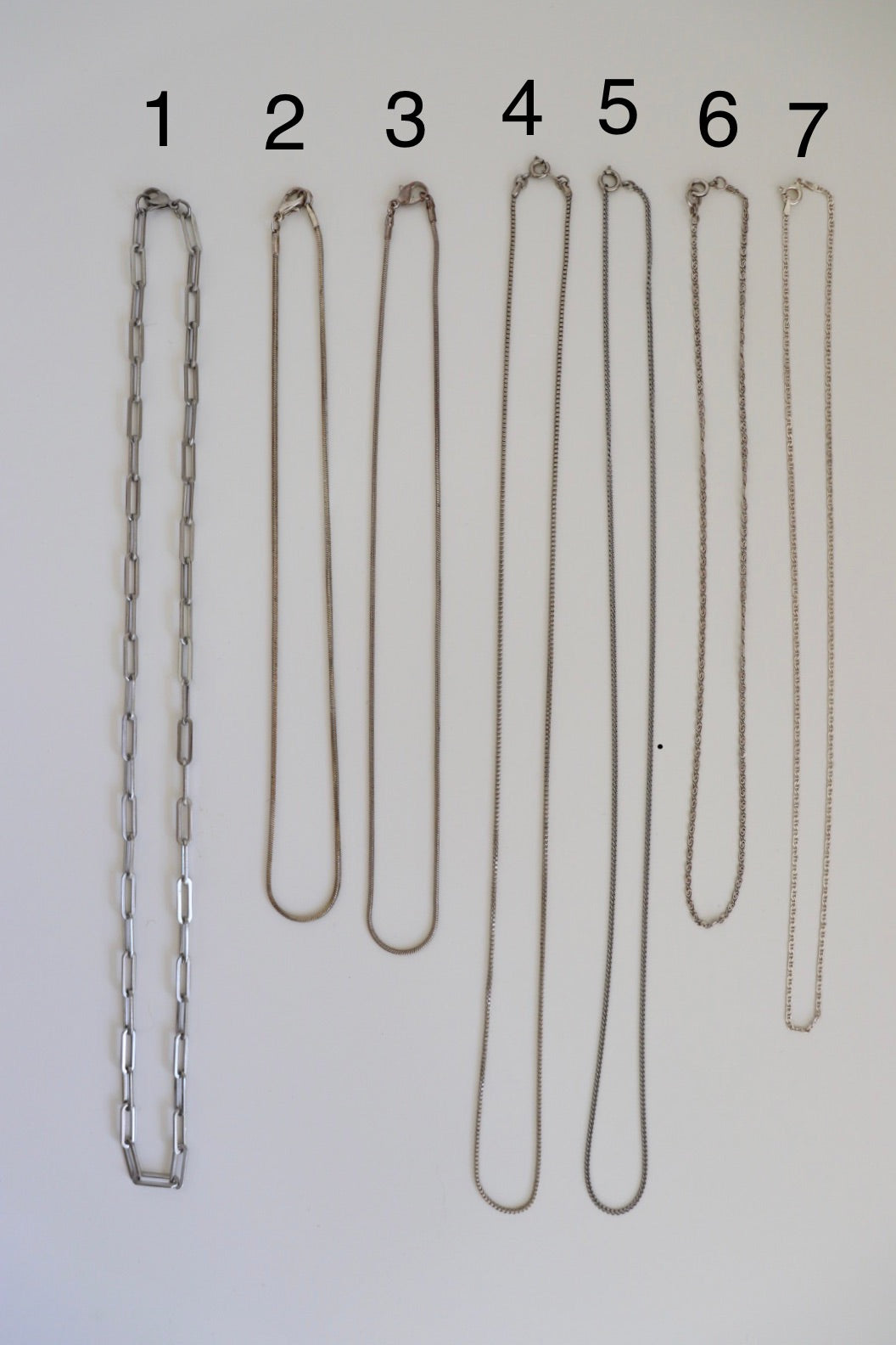 The Silver Necklaces - vintage silver necklaces