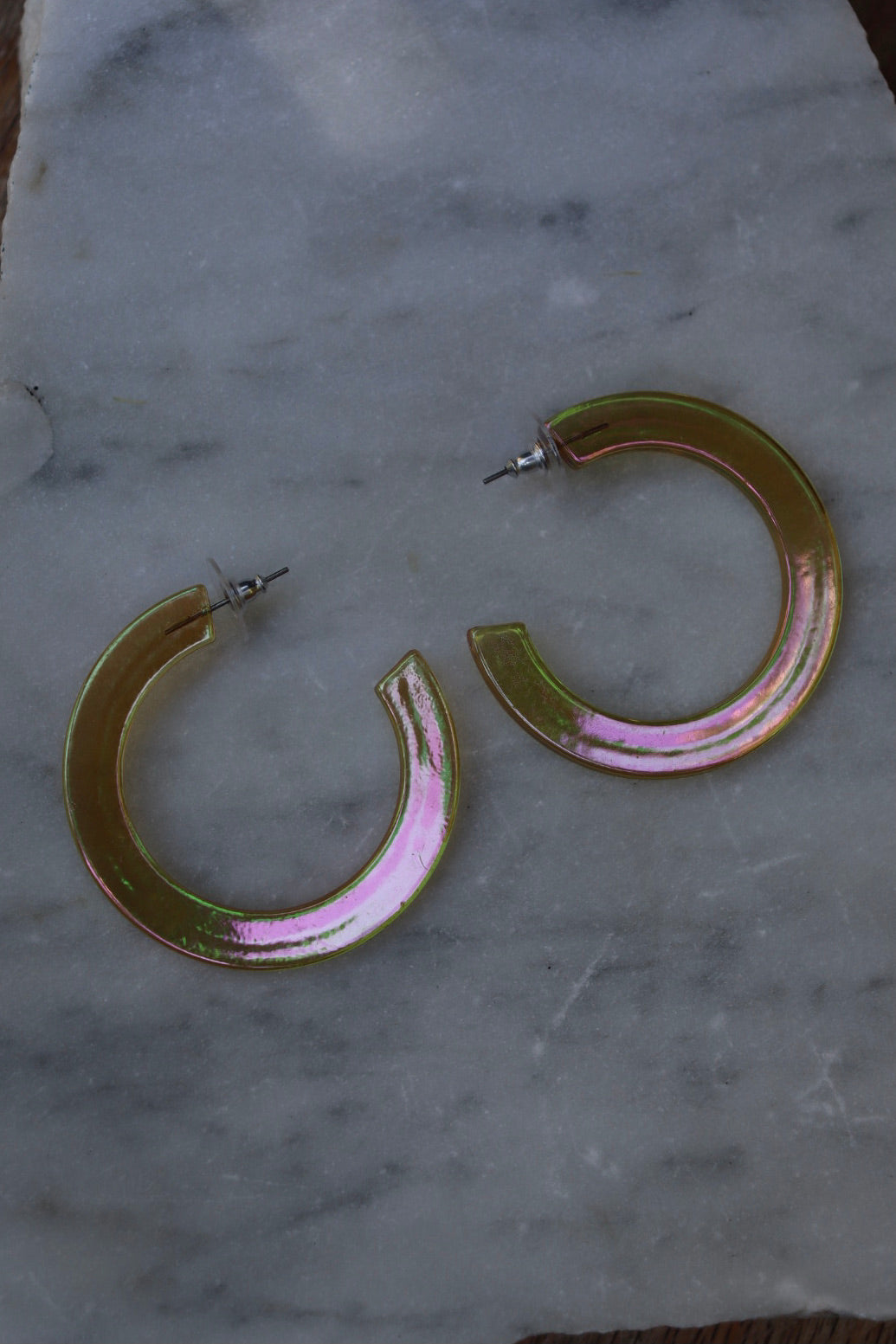The Iridescent One - retro earrings M