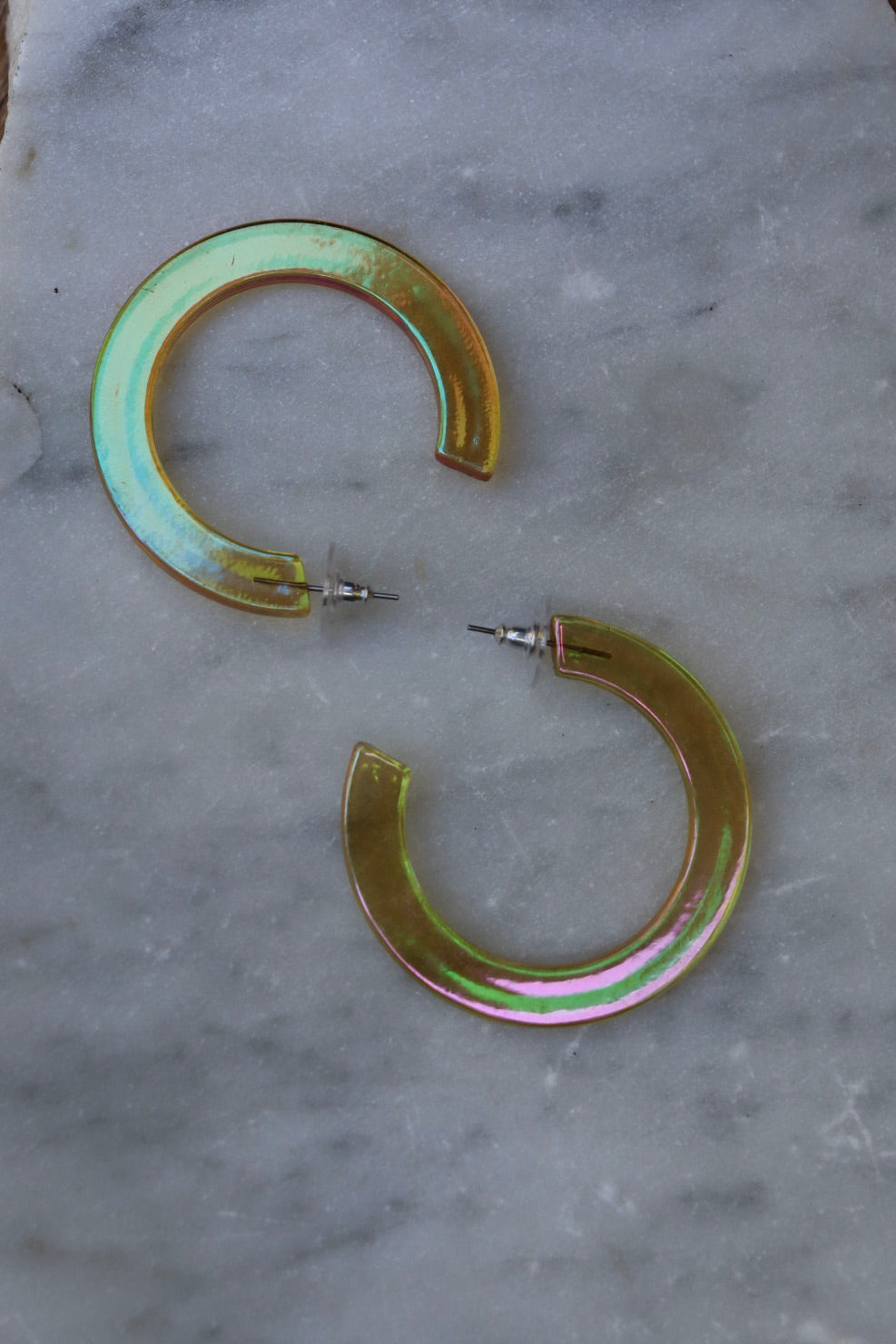 The Iridescent One - retro earrings M