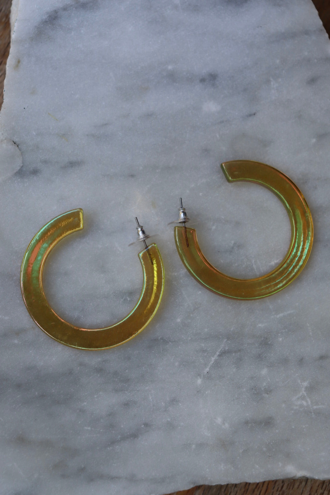 The Iridescent One - retro earrings M