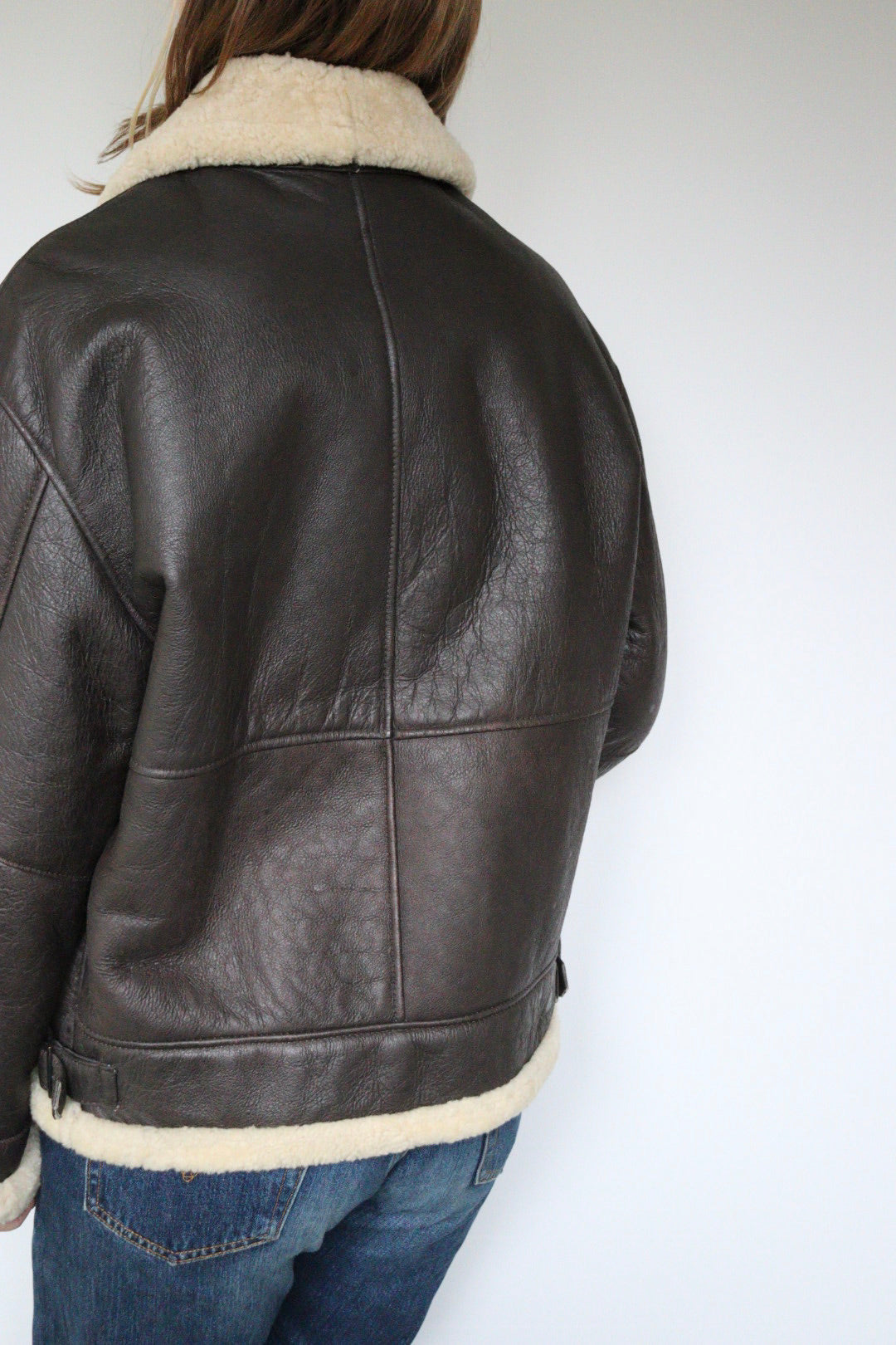 The Leather Aviator - vintage leather jacket - S up to M/L