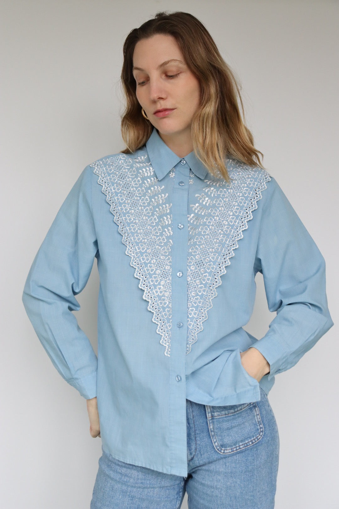 The Embroidered Cowboy - blouse - S up to L