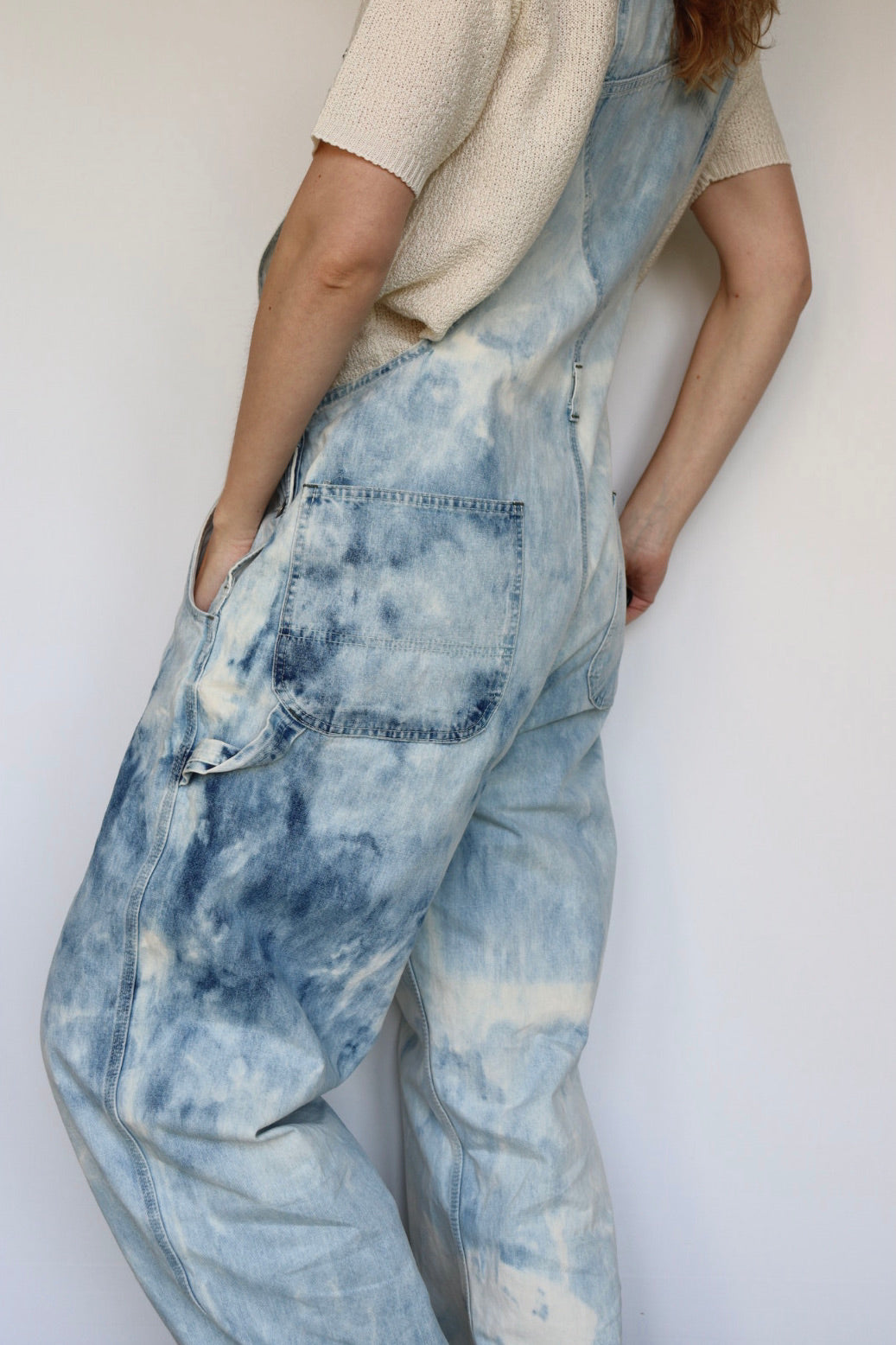 The Bleached Billy - dungarees - M up to L