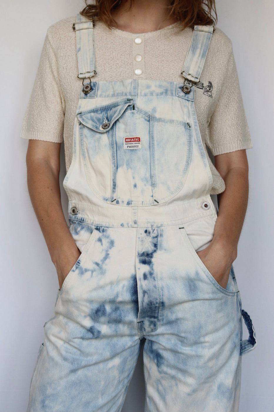 The Bleached Luigi - dungarees - S up to M