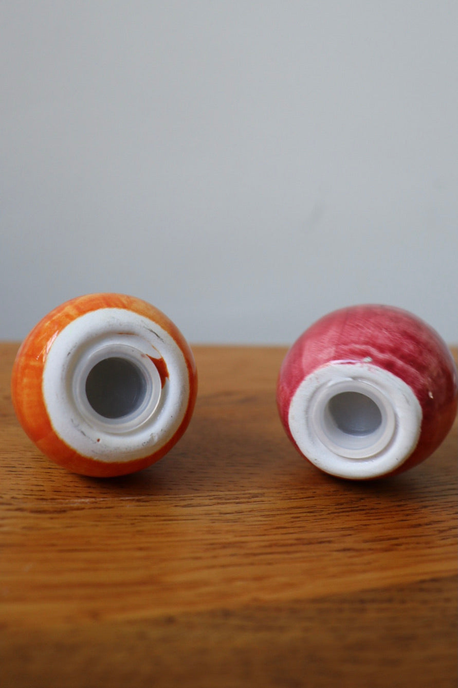 The Appel & Pear - salt & pepper shakers