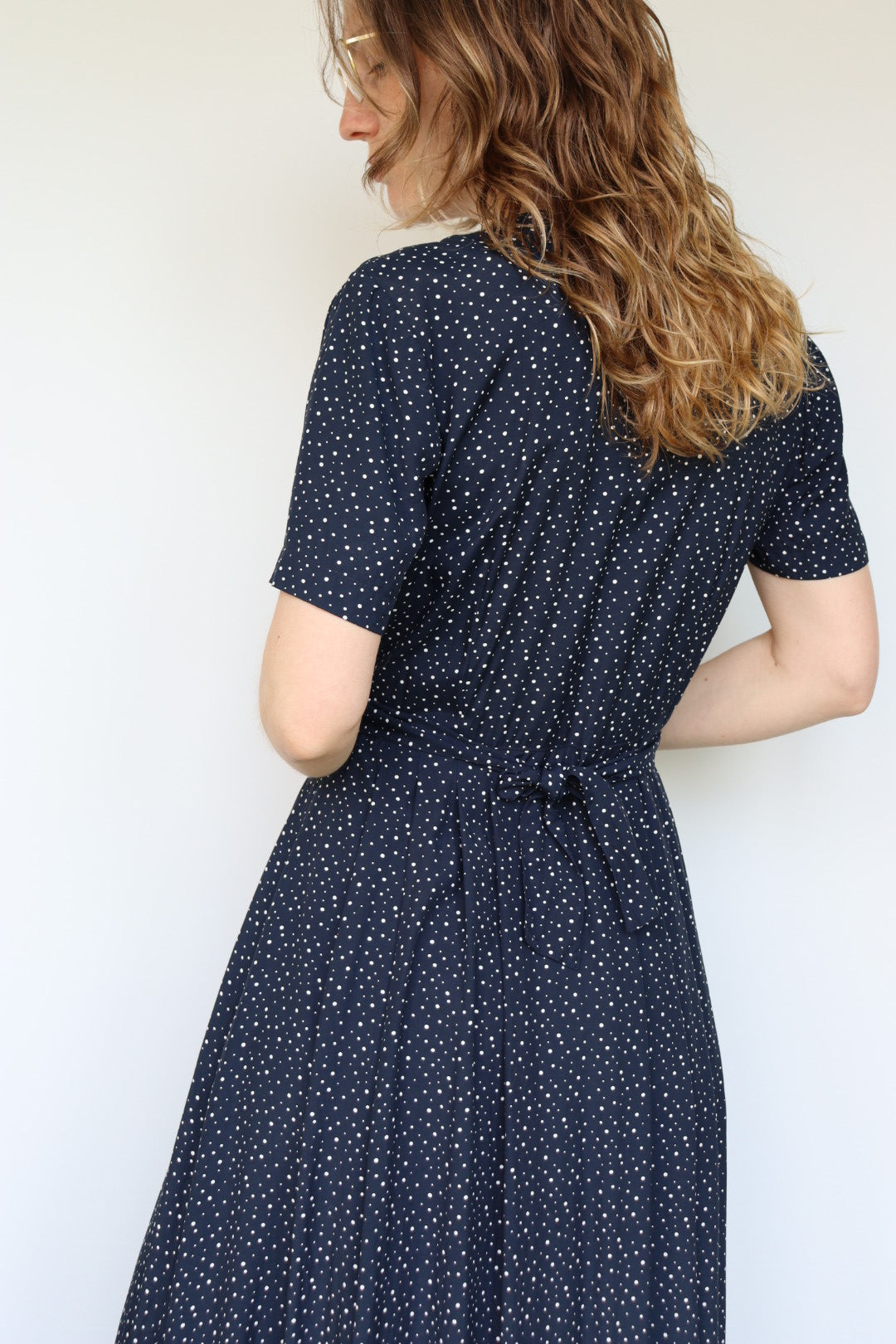 The Navy Polkadot - dress - S up to L