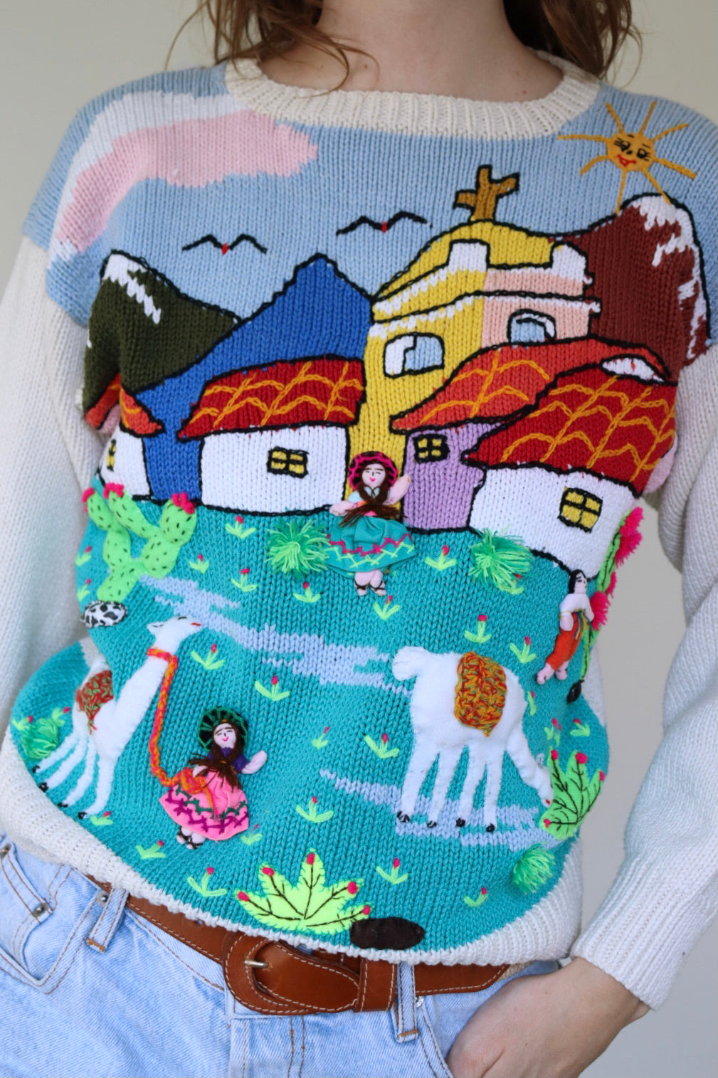 The Colorful Village - sweater - XS up to M