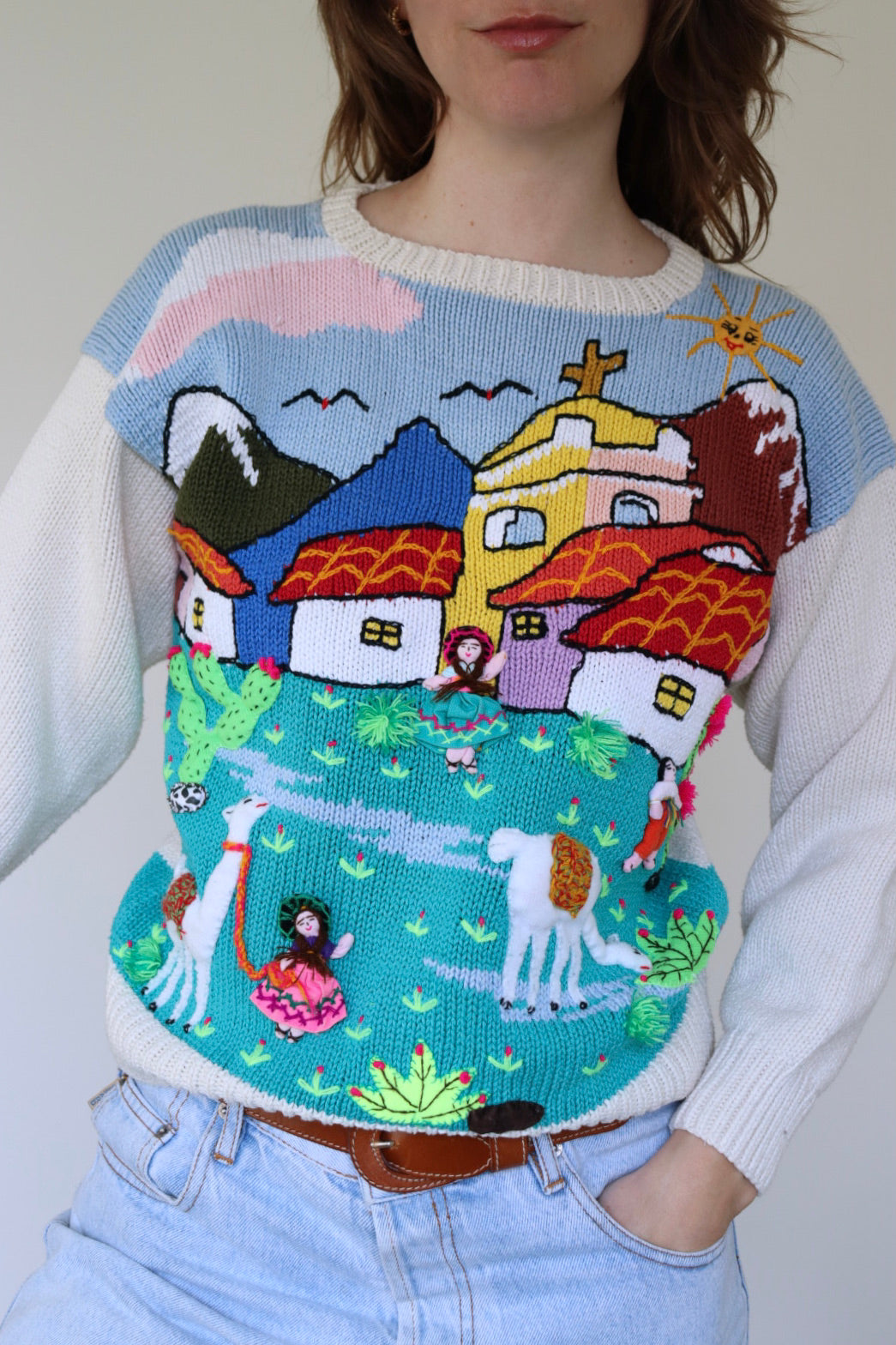 The Colorful Village - sweater - XS up to M