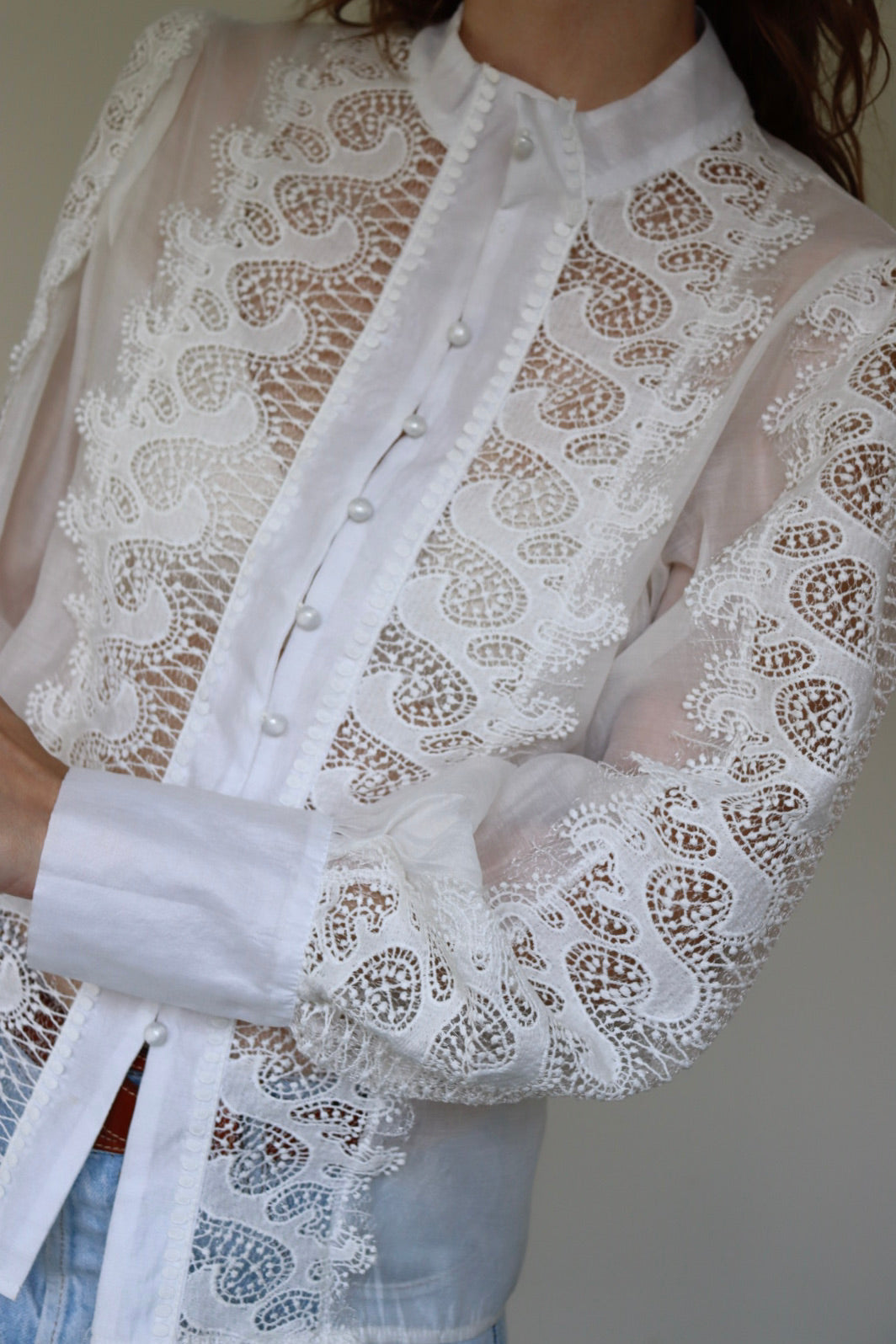 The Lovely Lace - blouse - S up to M/L