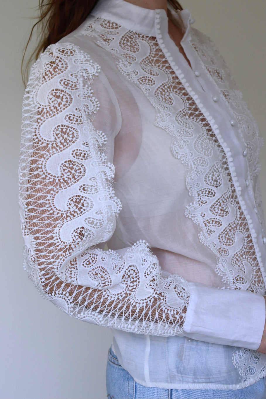 The Lovely Lace - blouse - S up to M/L