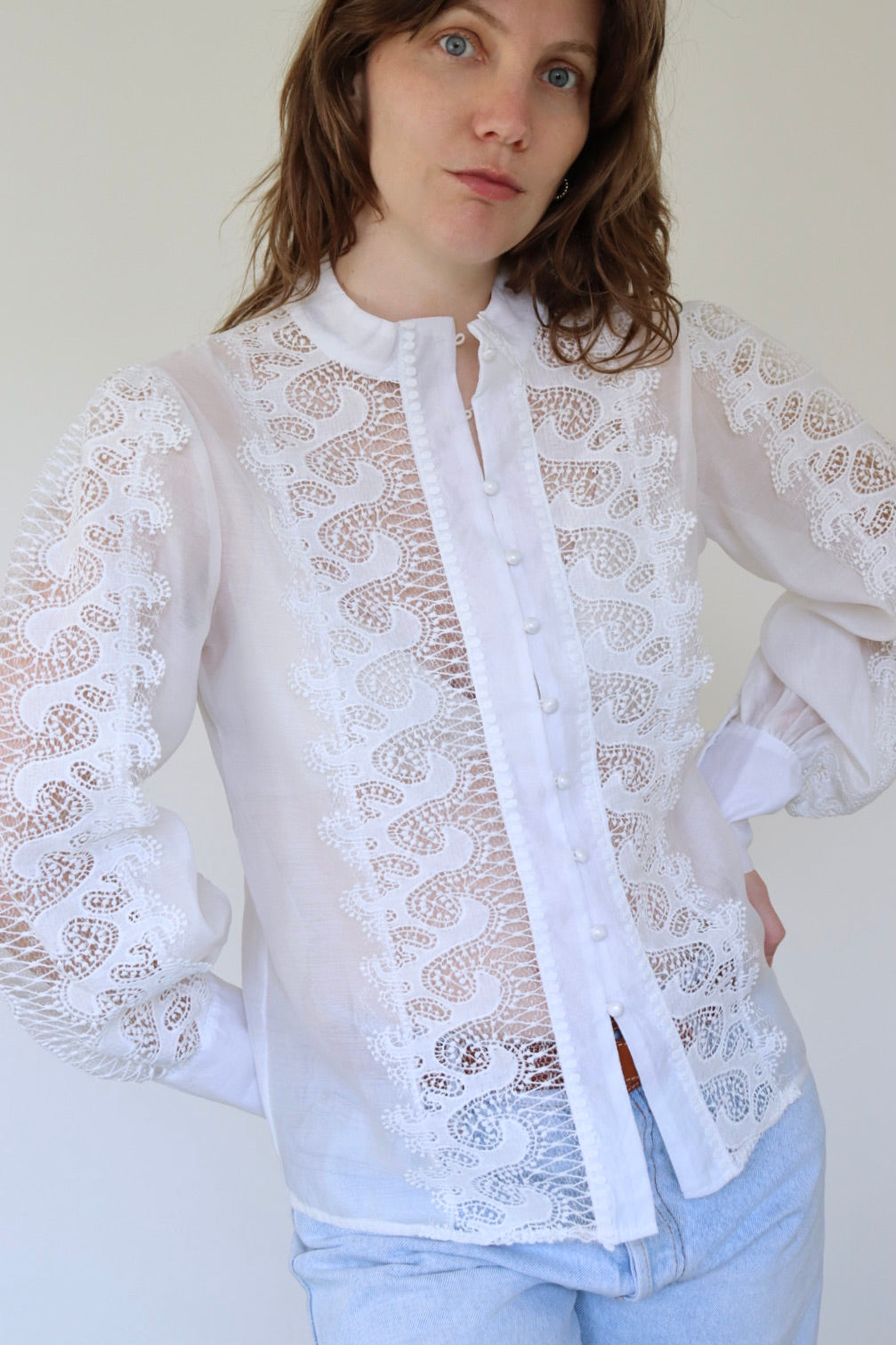 The Lovely Lace - blouse - S up to M/L