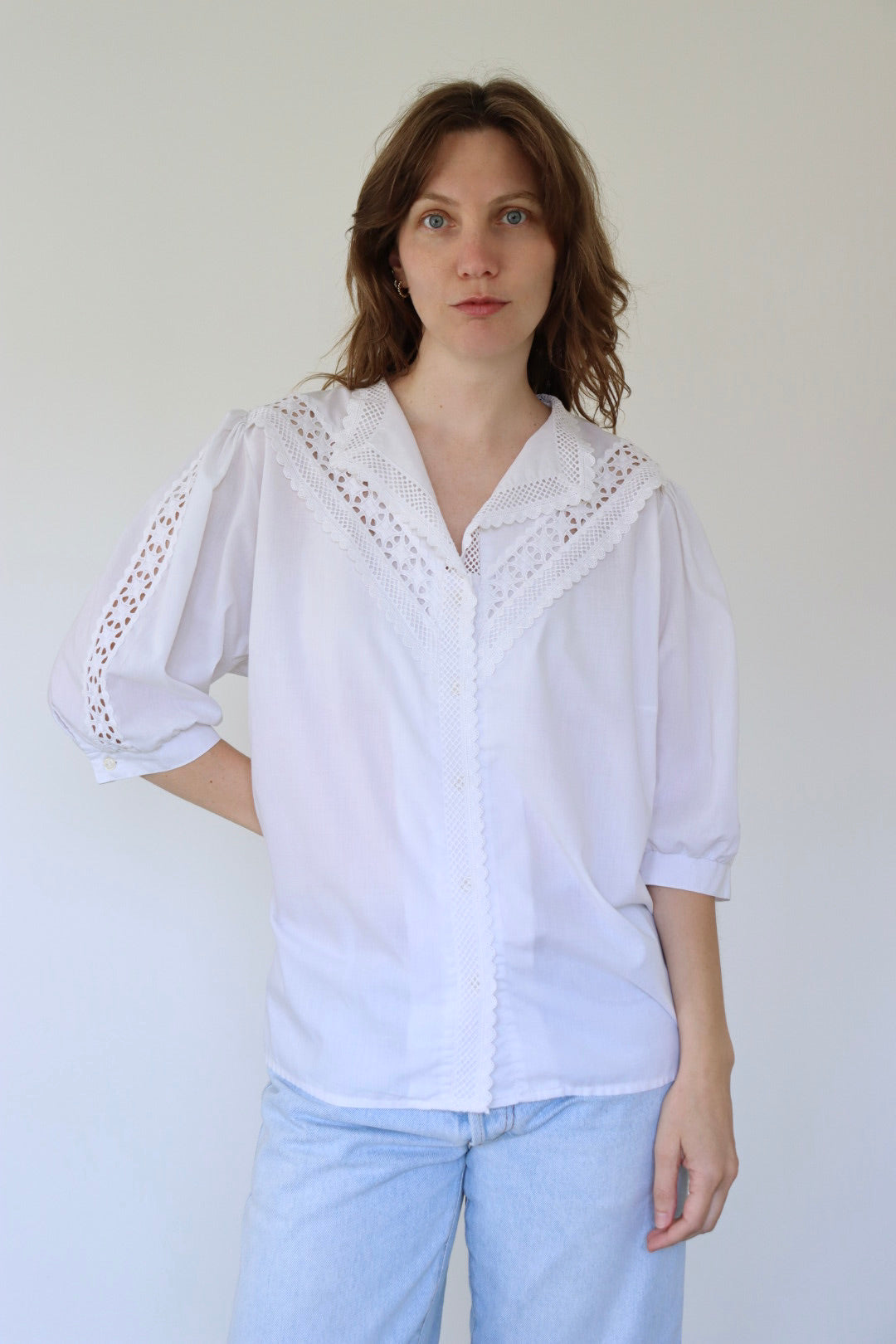 The Cotton Lace - blouse - S up to L/XL