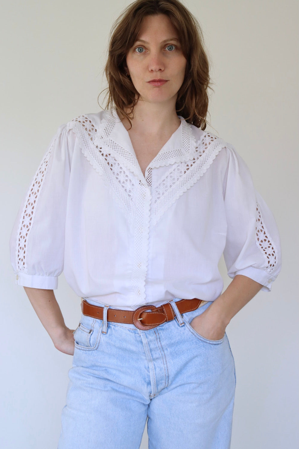 The Cotton Lace - blouse - S up to L/XL