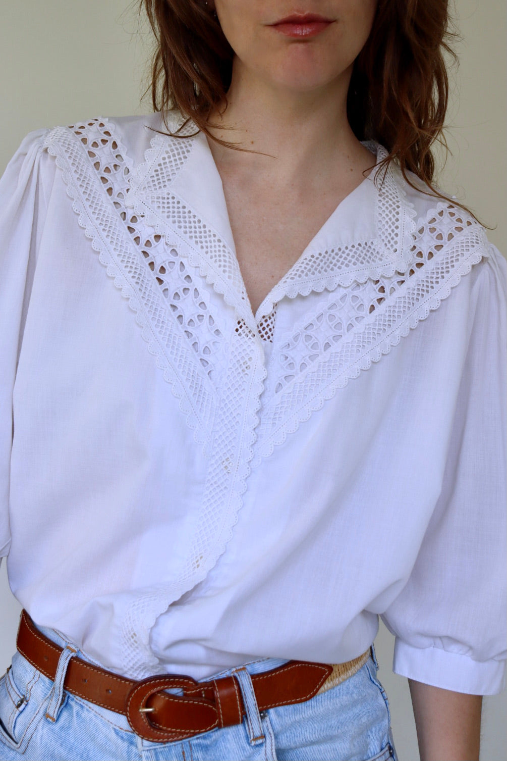 The Cotton Lace - blouse - S up to L/XL