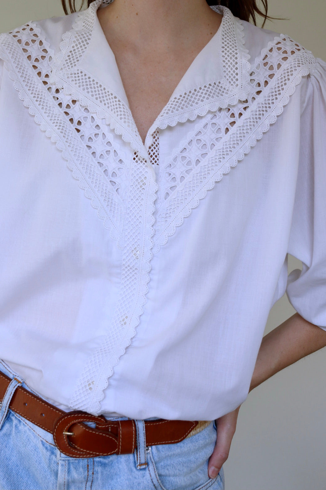 The Cotton Lace - blouse - S up to L/XL
