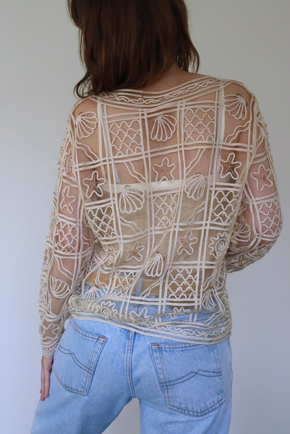 The See-trough Shells - cardigan - S up to M