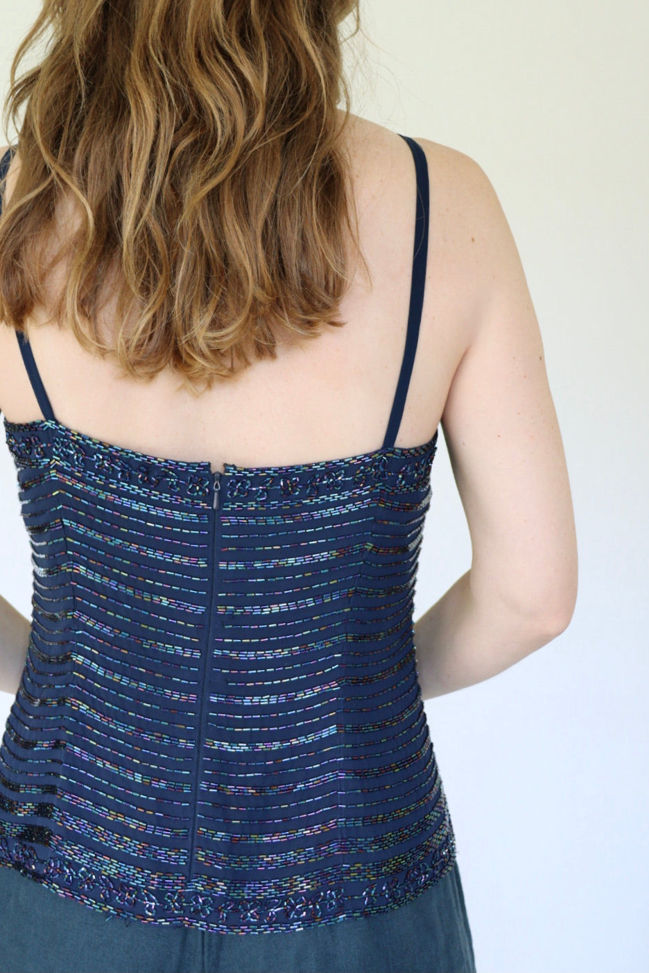The Glistening Waves - sequin top - M up to XL