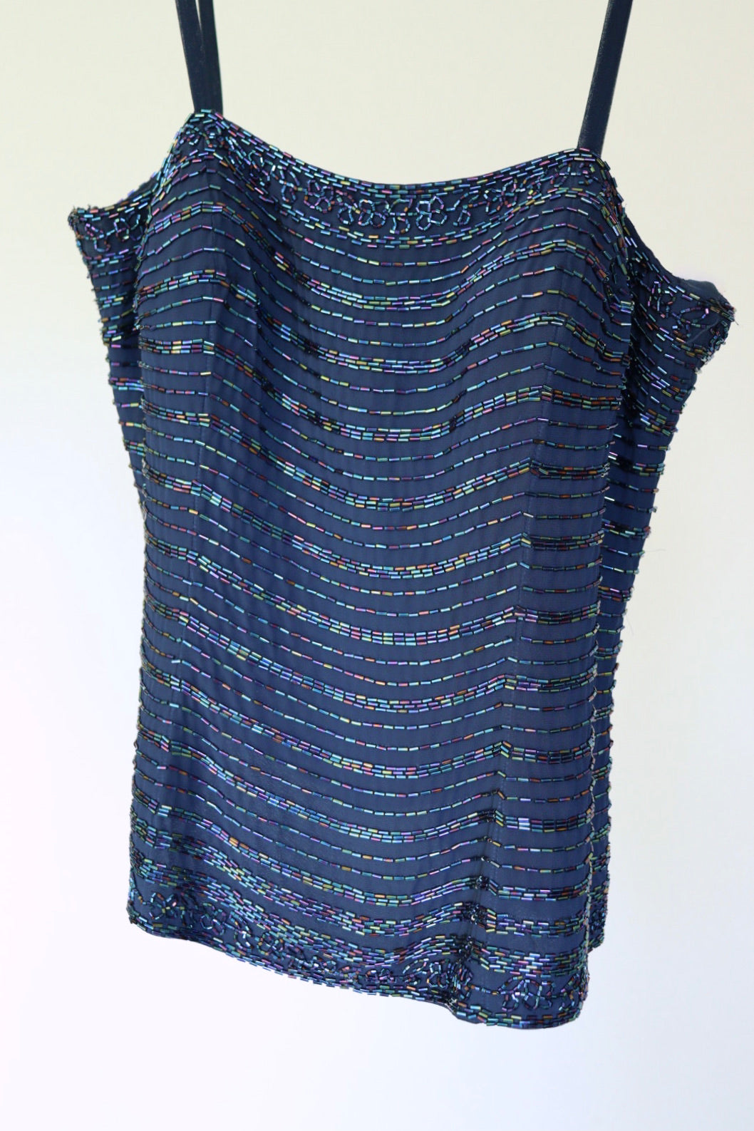 The Glistening Waves - sequin top - M up to XL