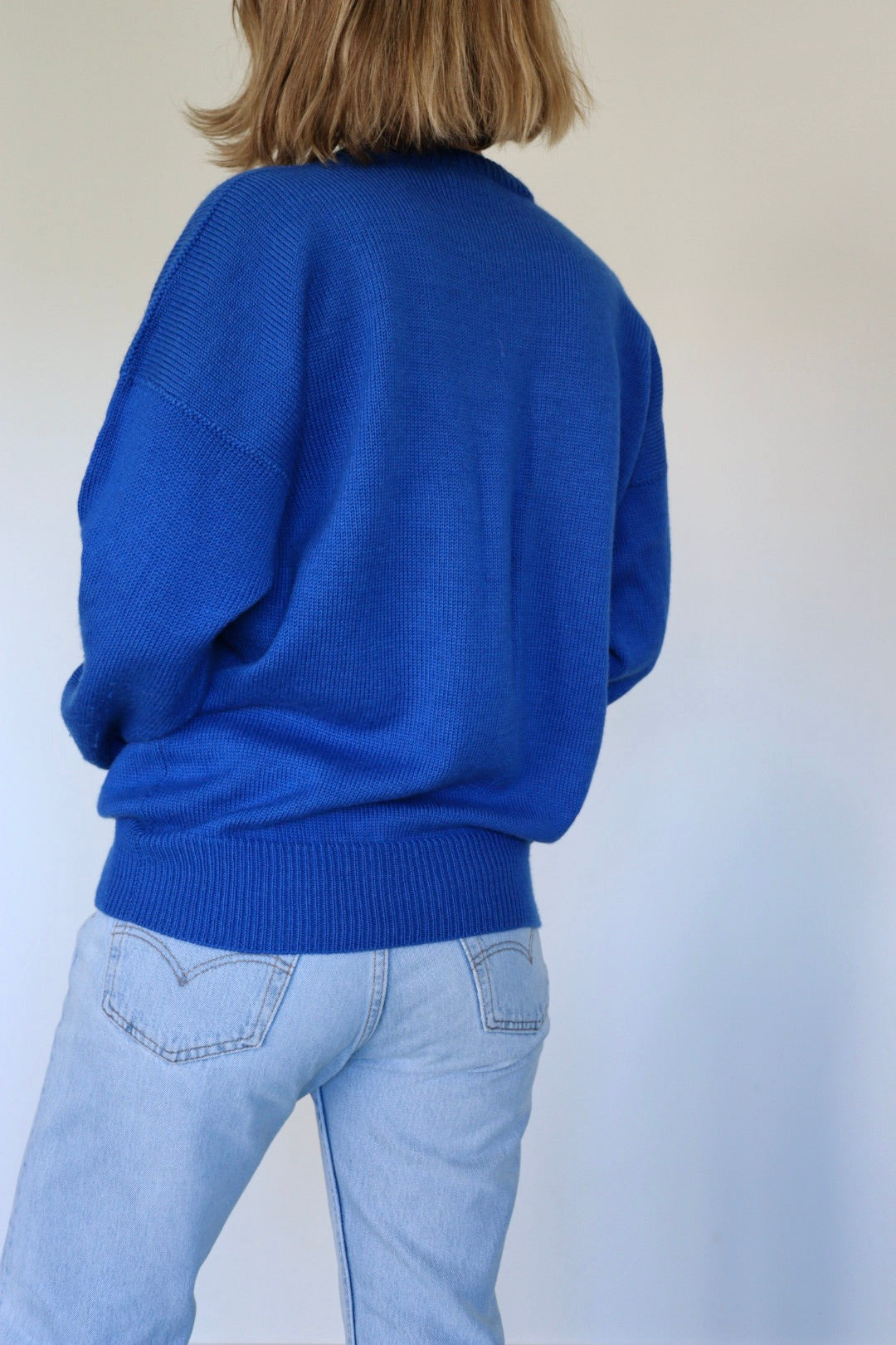 The Blue Bicycle - vintage sweater - S up to L