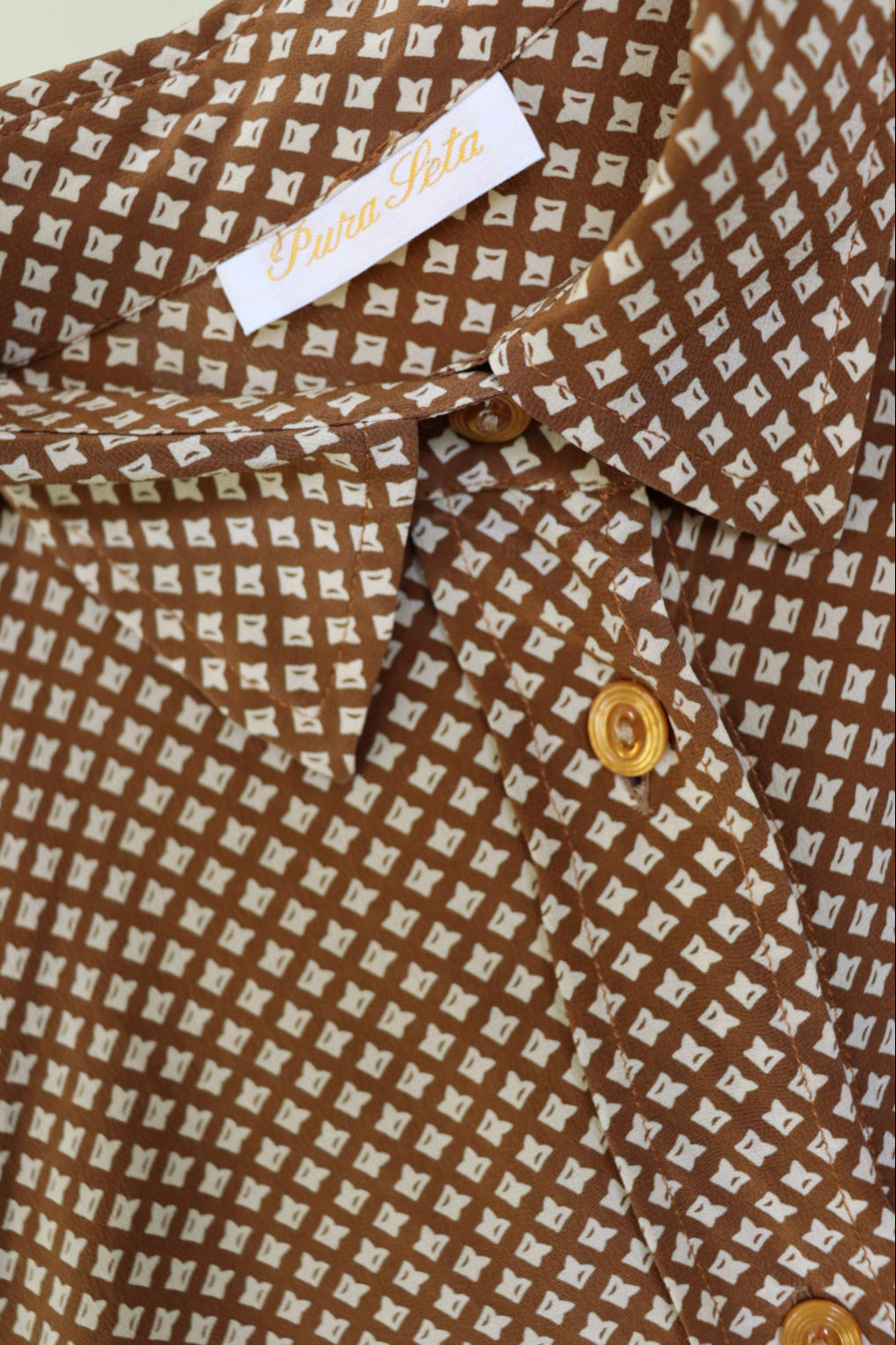 The Oval Buttons - silk blouse - S up to XL