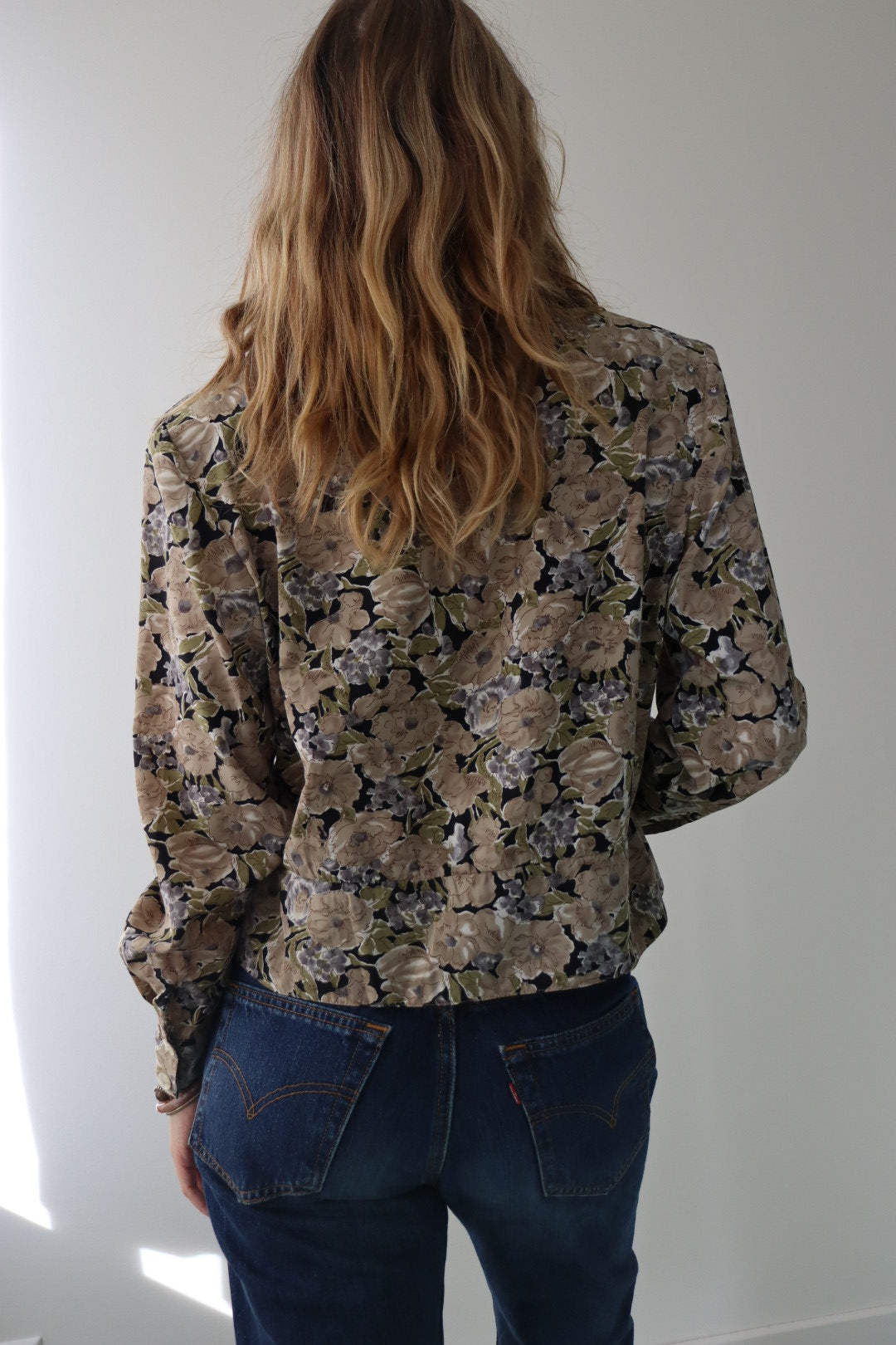 The Beige Flower - blouse - S up to L