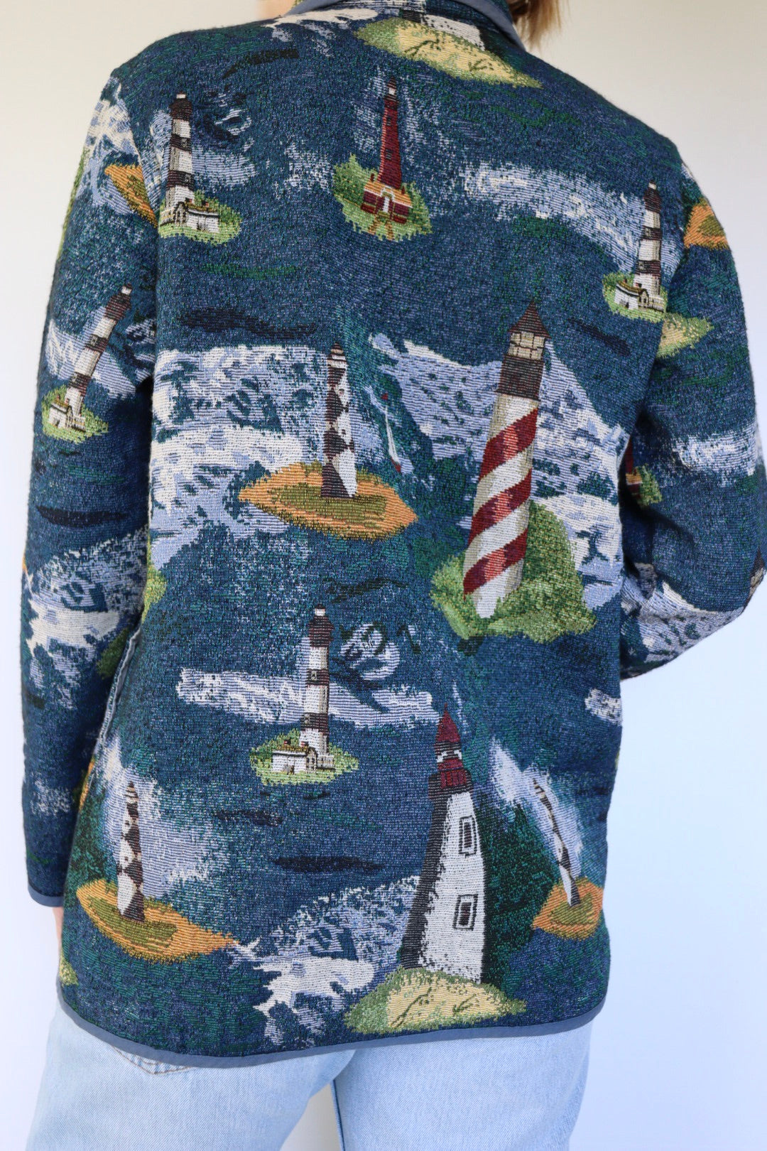 The Lighthouse jacket - vintage 'Blair' tapestry jacket - S up to M/L