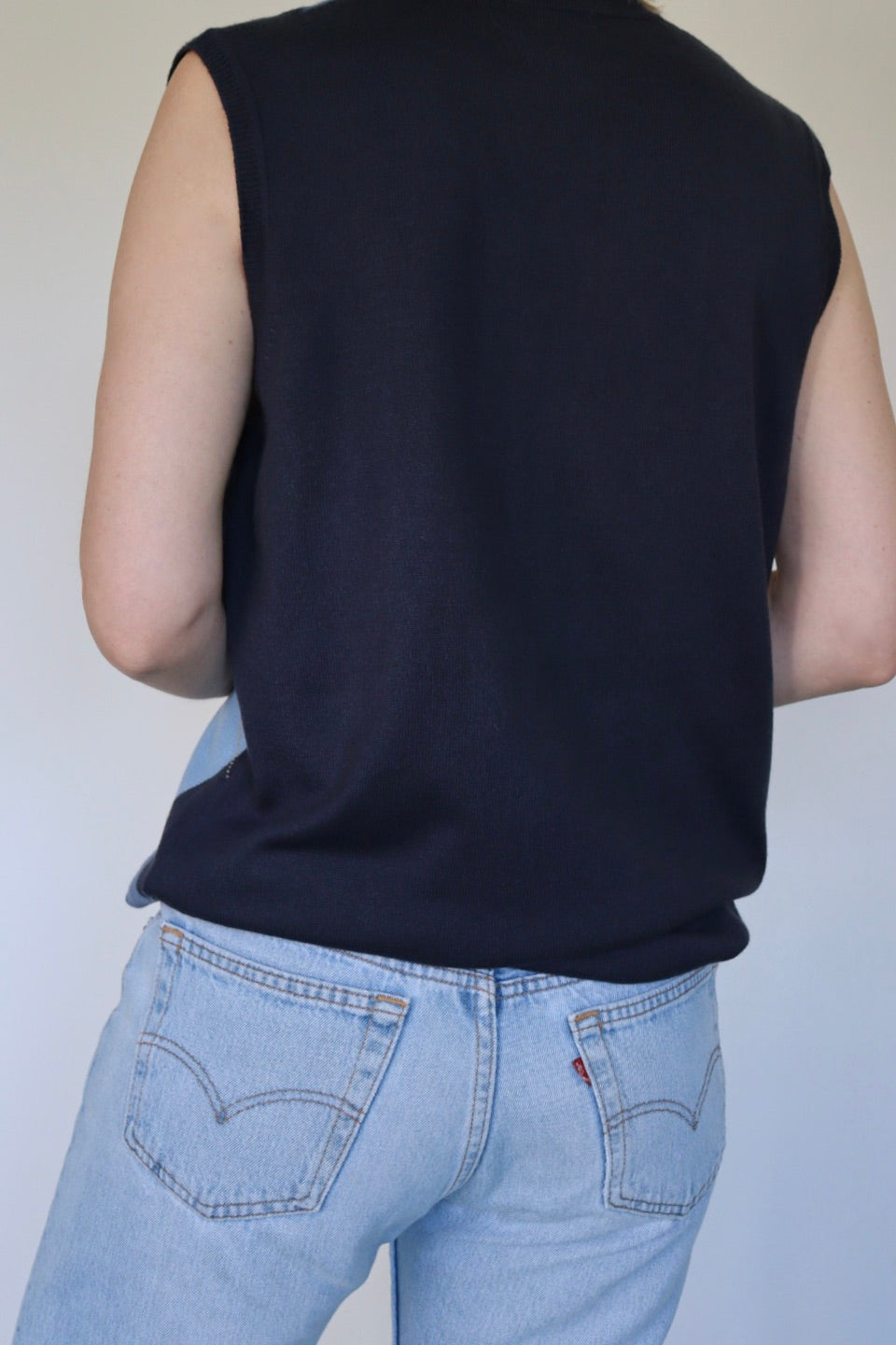 The Argyle V-neck - vintage spencer / sweater vest - S up to L