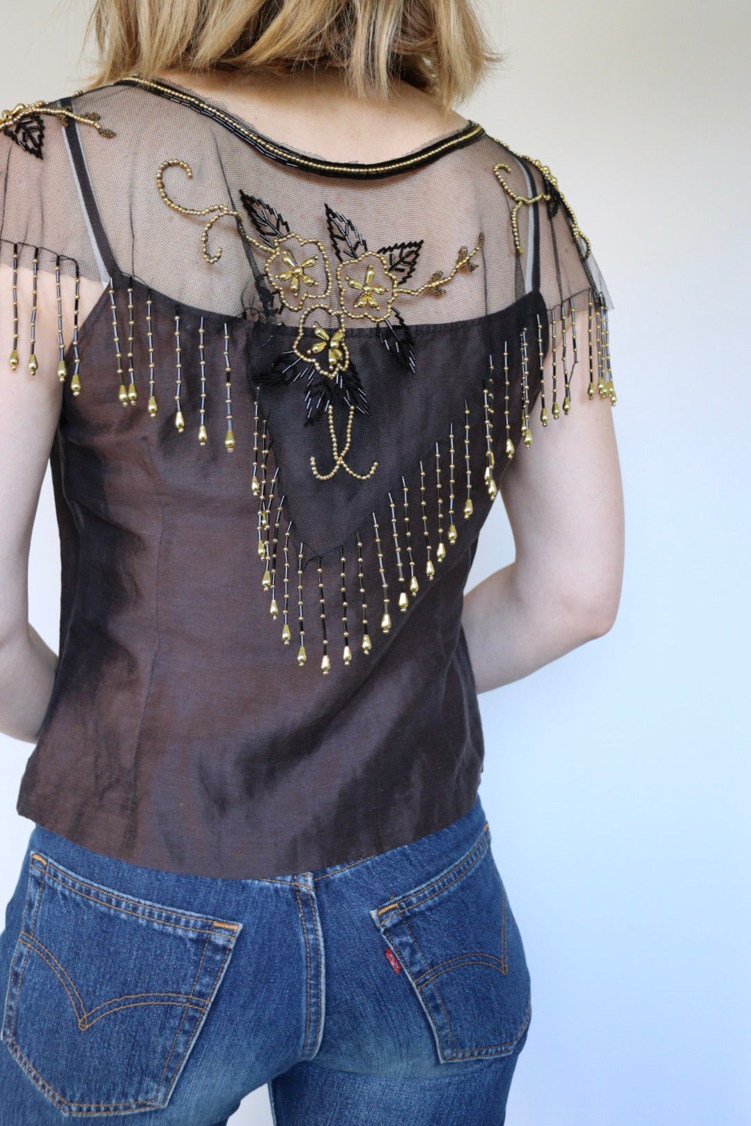 The Festive Collar - versatile vintage cape - free size