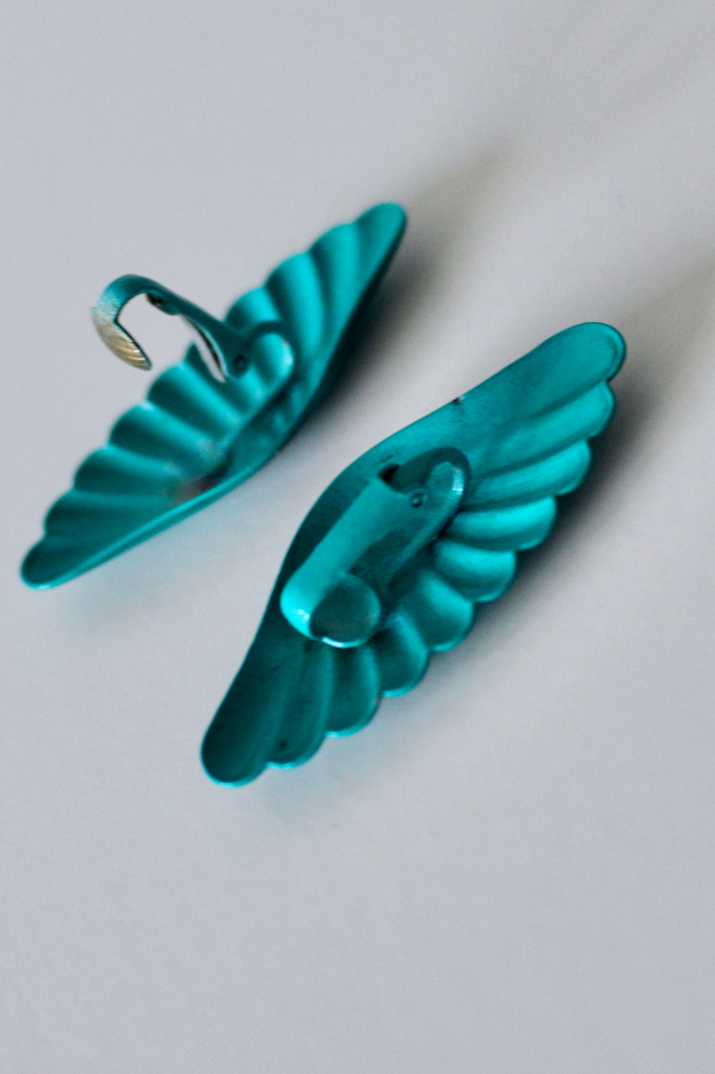 The Turquoise Butterfly - clip on earrings