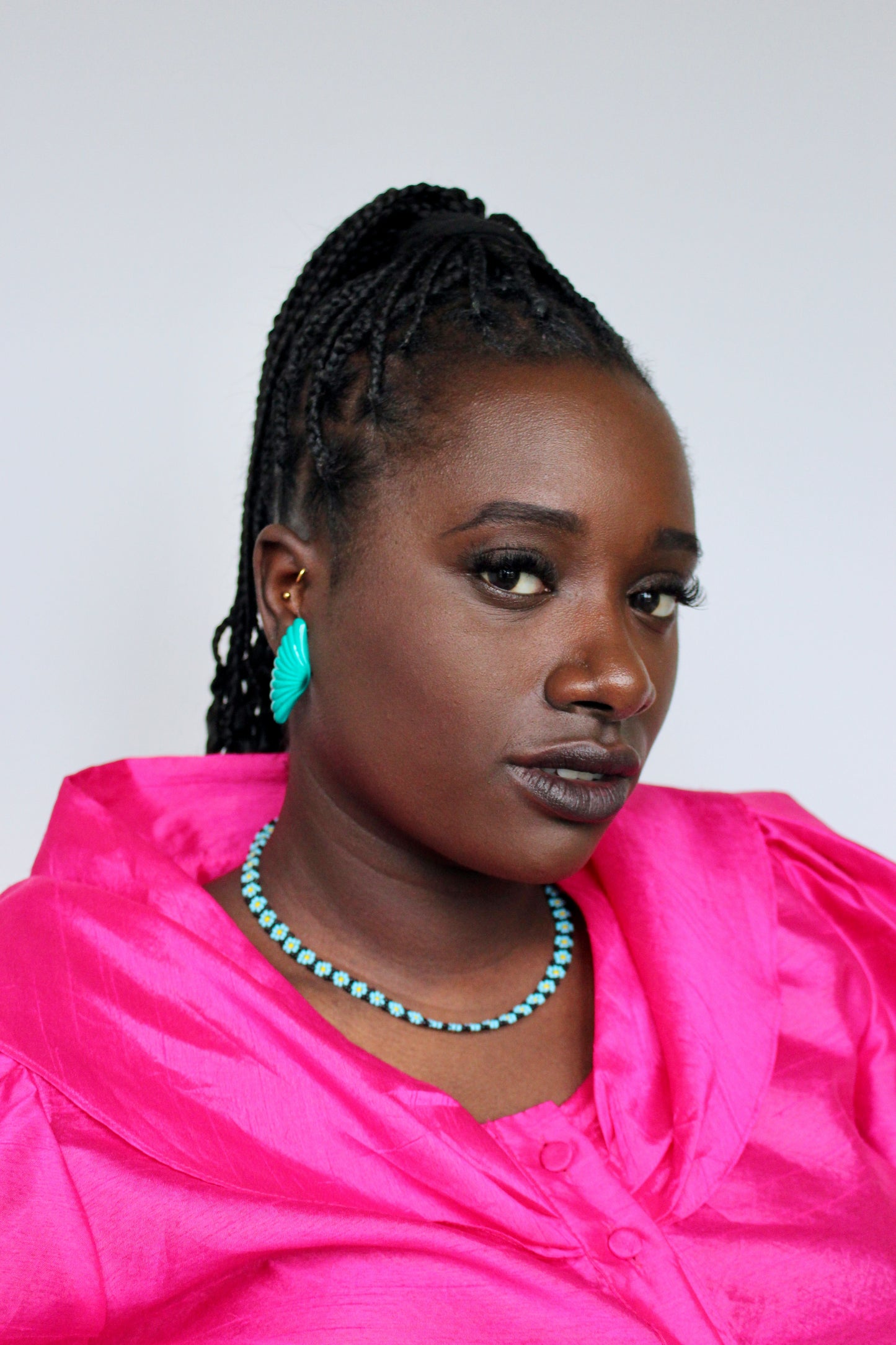The Turquoise Butterfly - clip on earrings