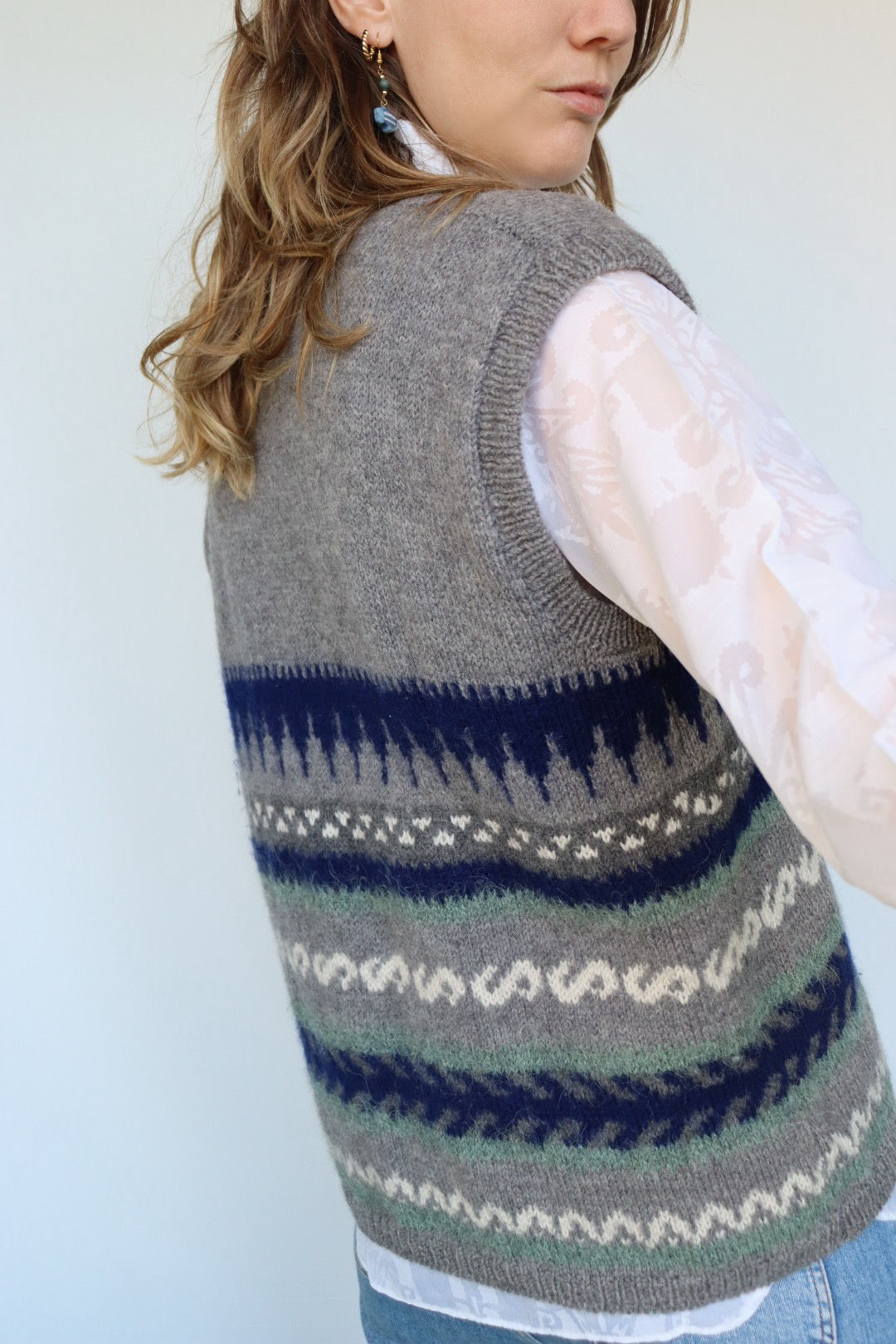 The Stripy Ocean - waistcoat - S up to L