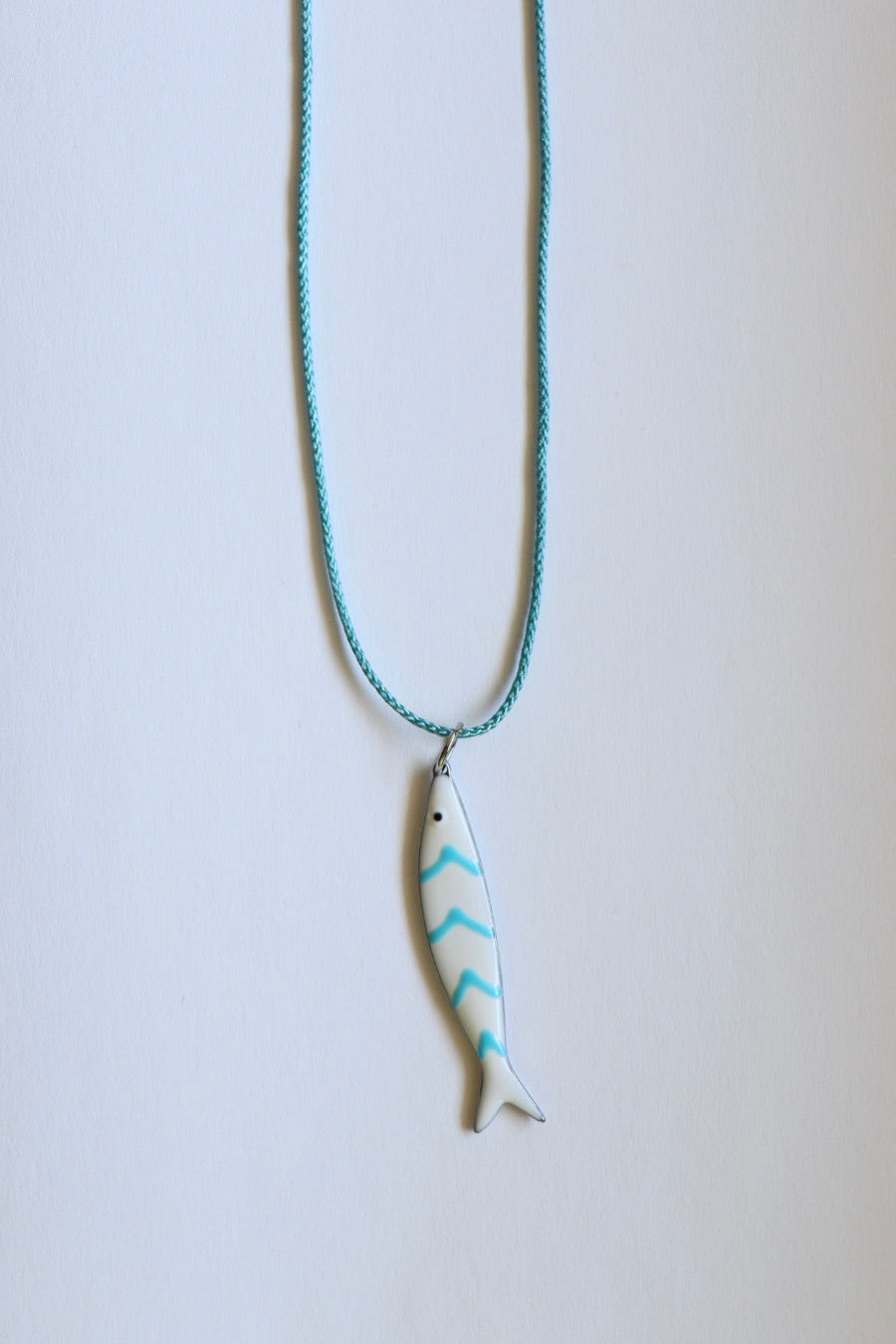 The Aqua Blue Fishy - pendant / necklace