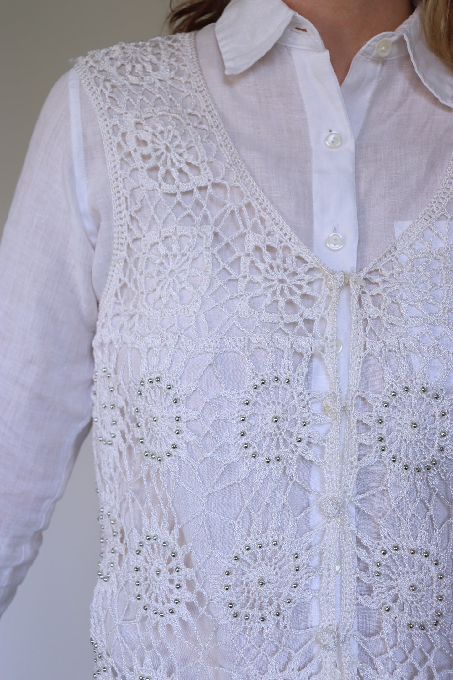 The Crochet Gilet - waistcoat - S up to M/L