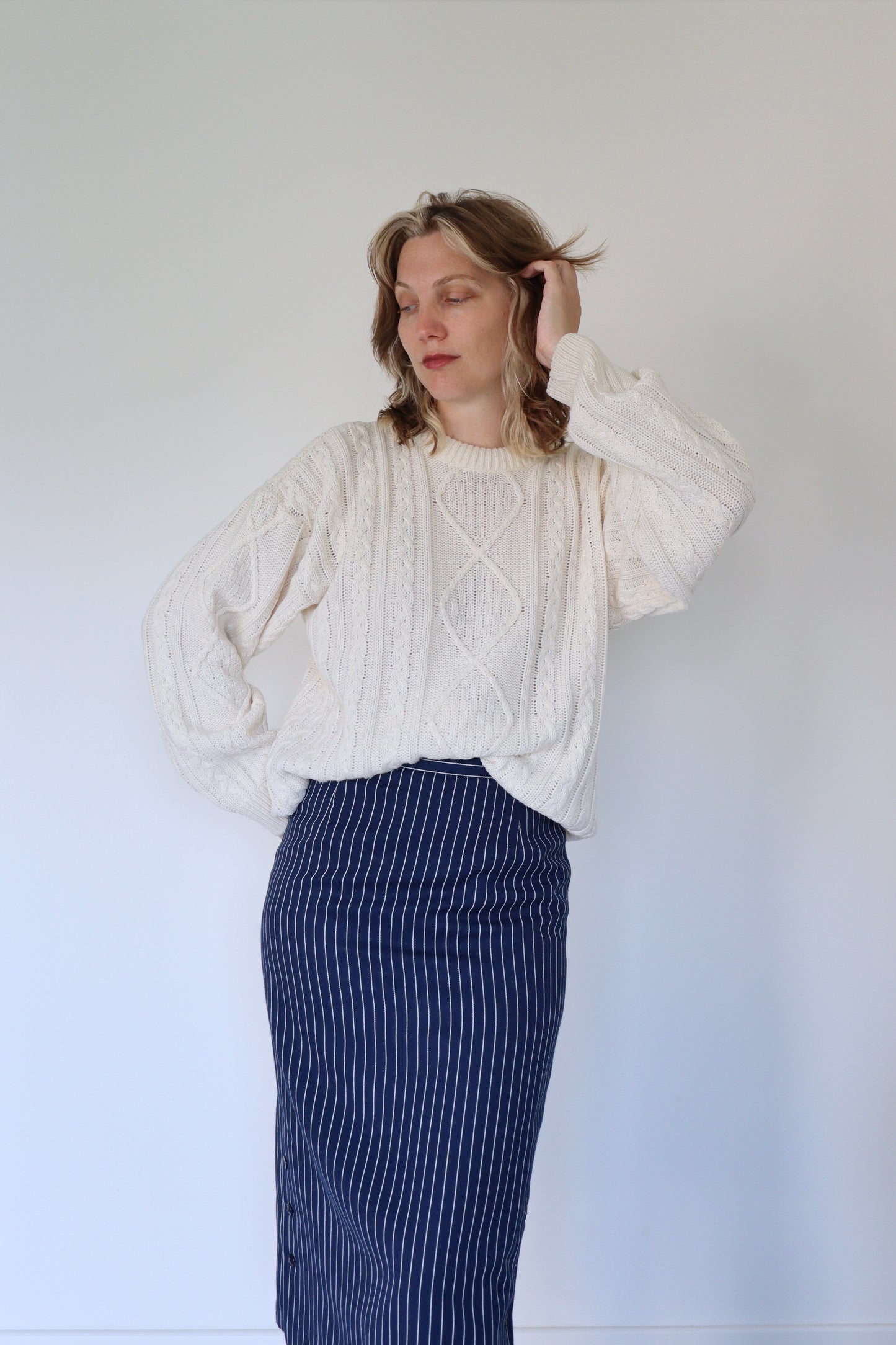 The Cream Cable - sweater - S up to L