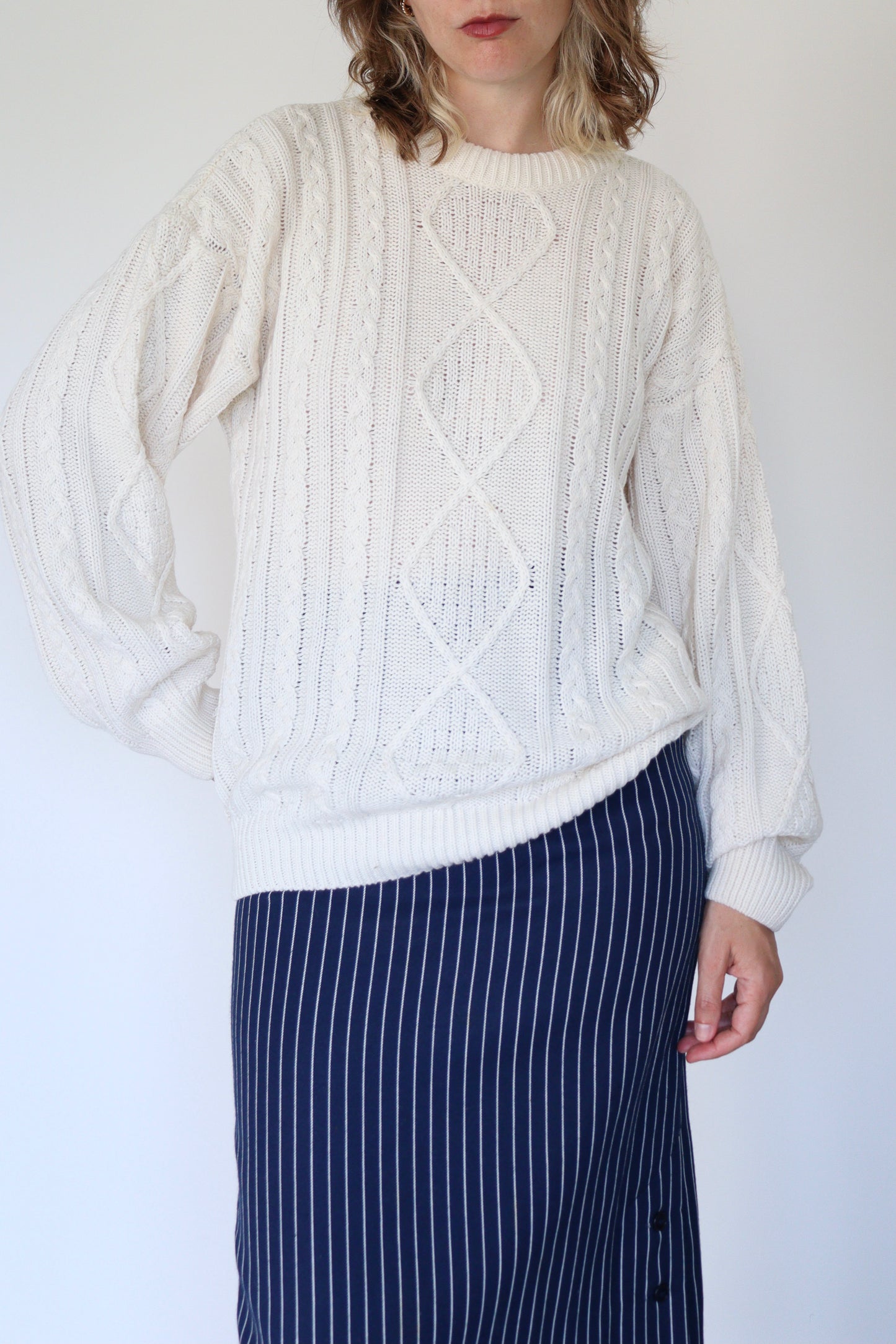 The Cream Cable - sweater - S up to L