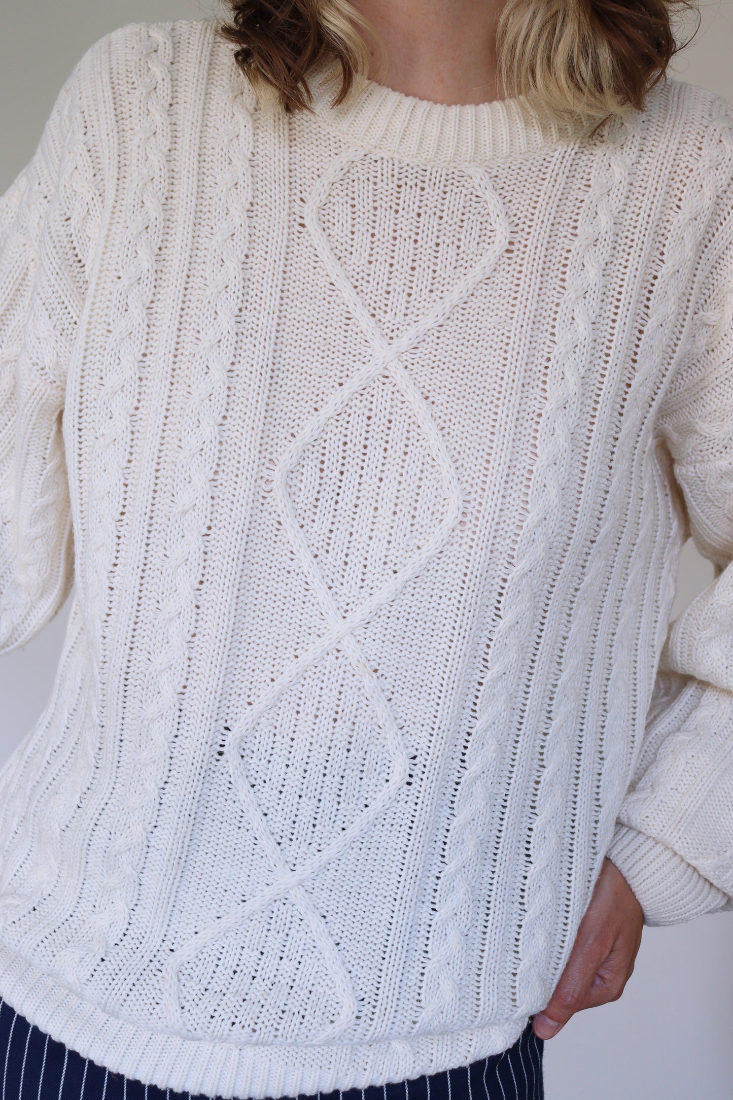 The Cream Cable - sweater - S up to L