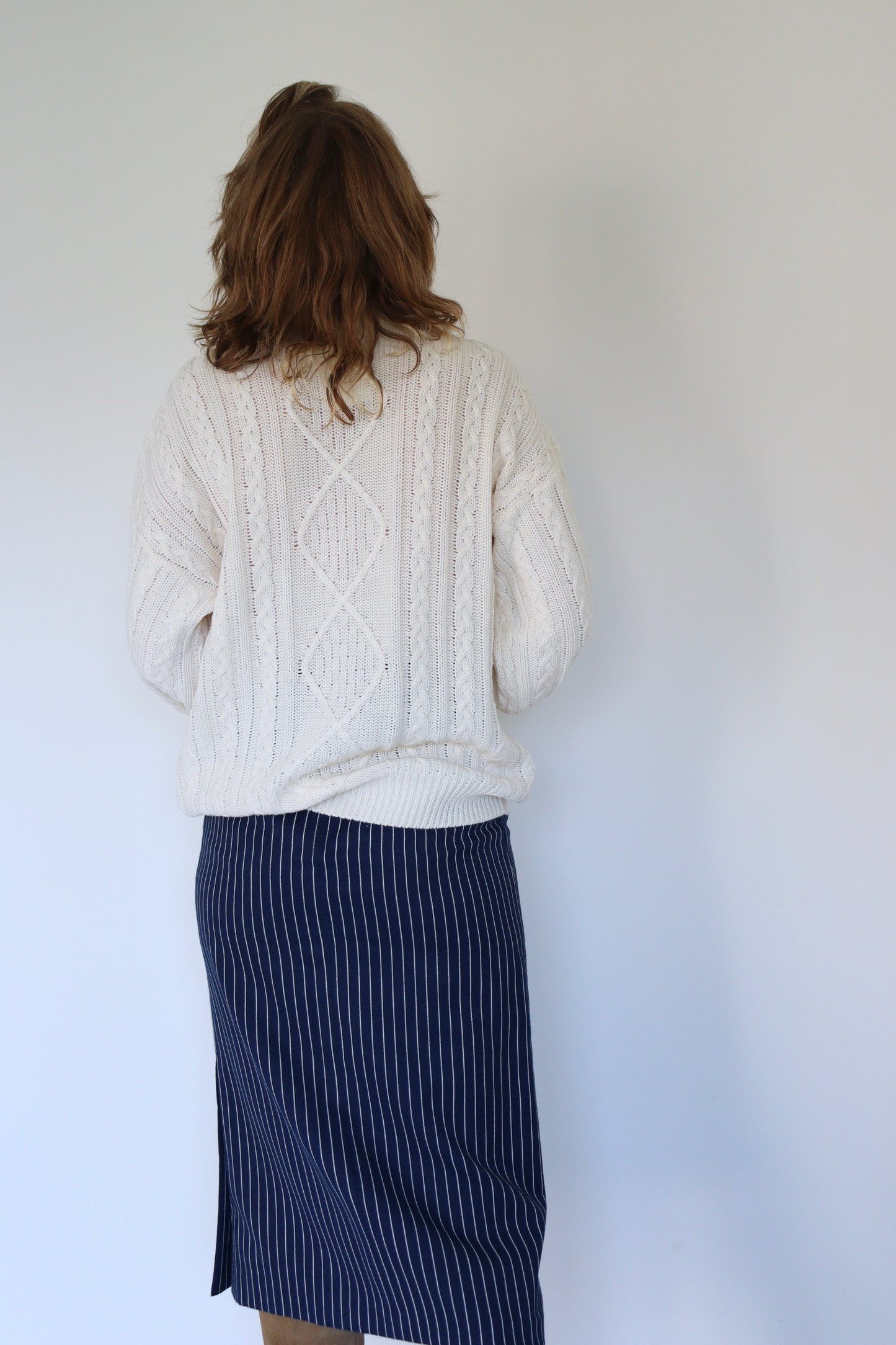 The Striped Pencil - skirt - S up to M