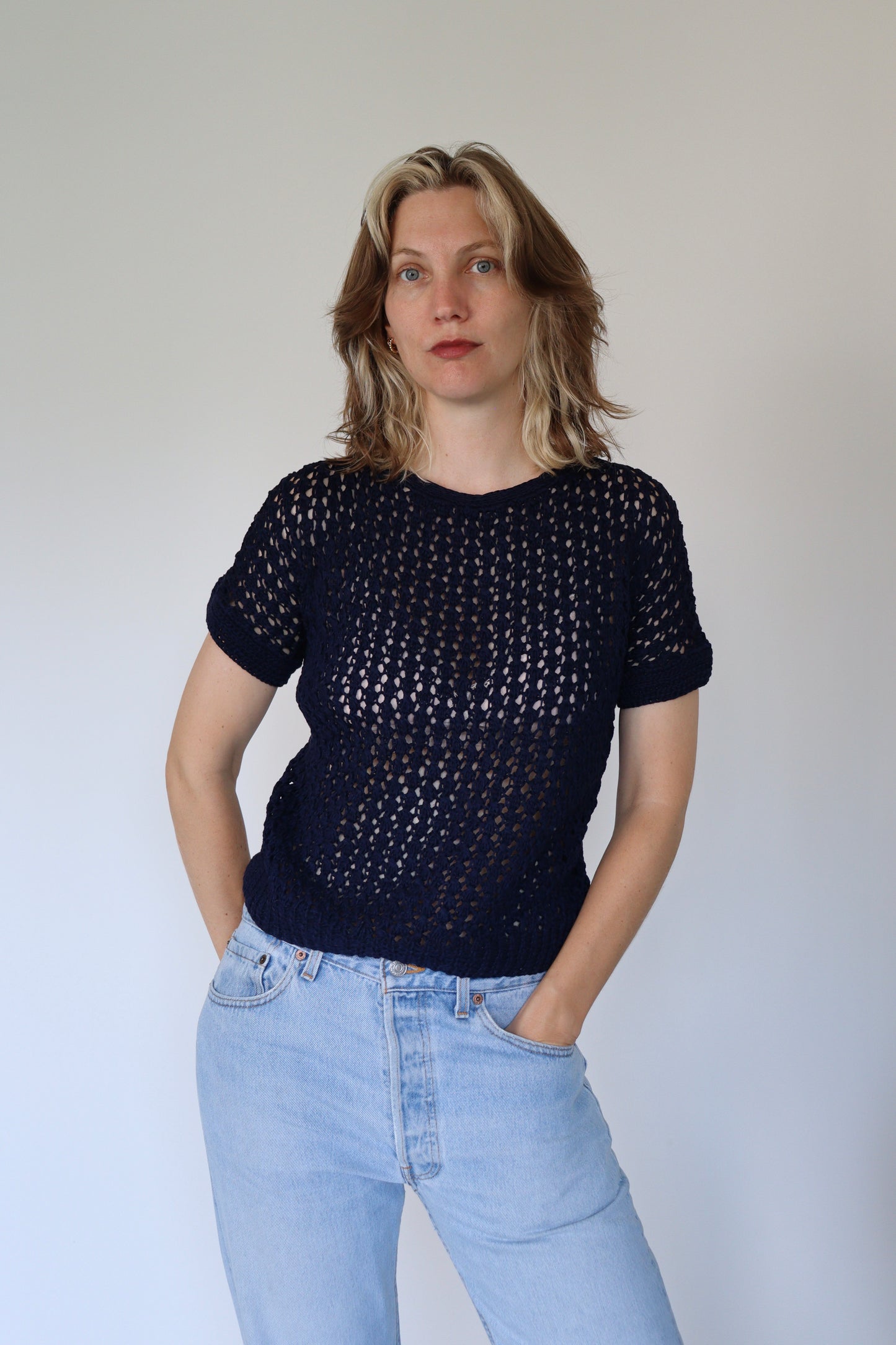 The Blue Net - t-shirt / top - S up to M