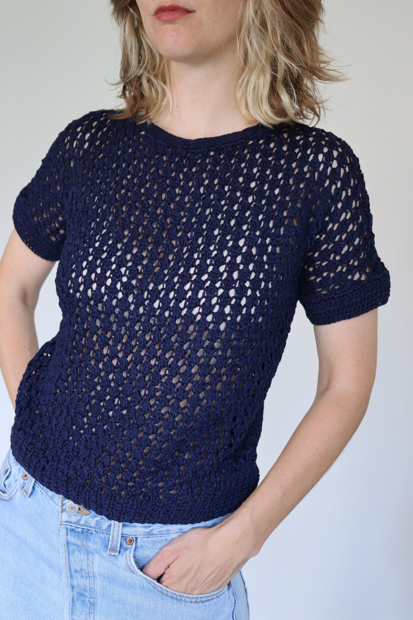 The Blue Net - t-shirt / top - S up to M