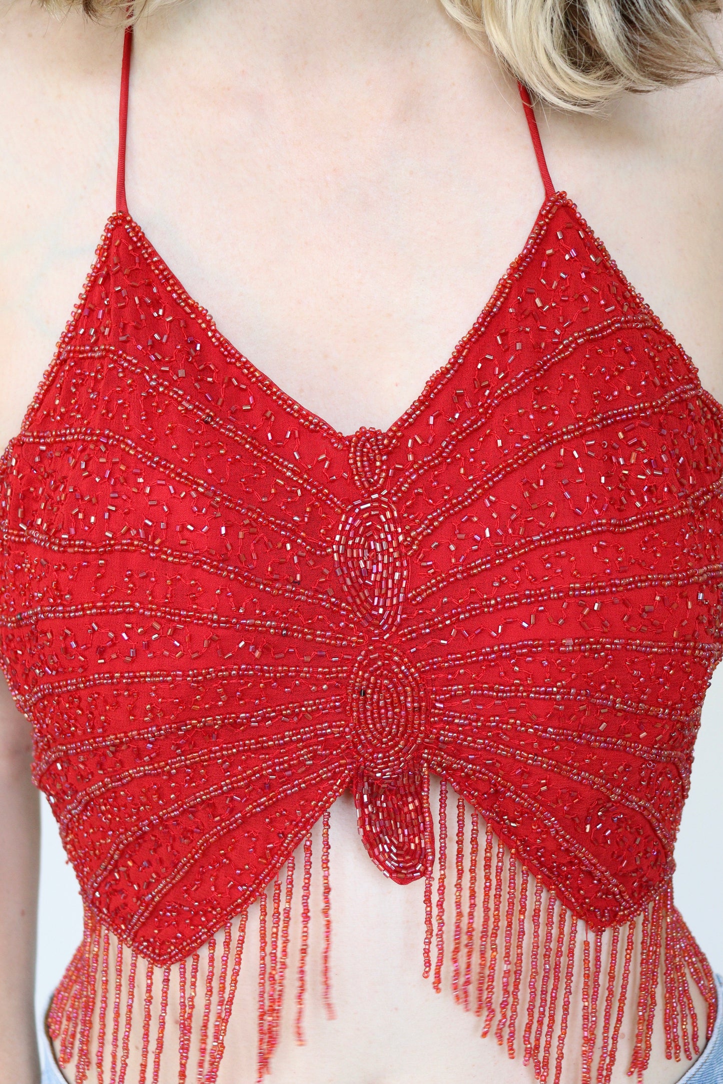 The Sparkling Butterfly - sequin top - S up to M/L