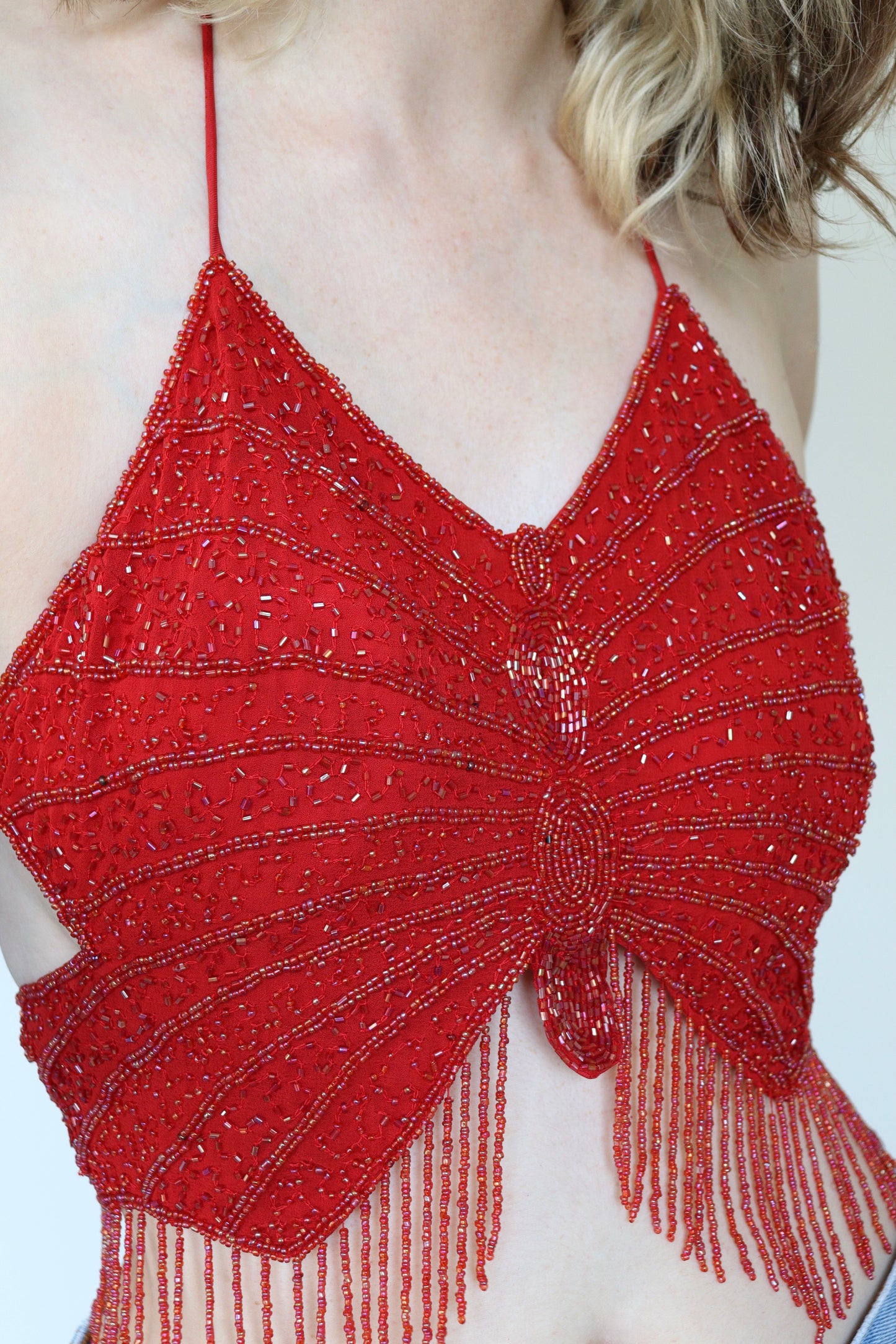The Sparkling Butterfly - sequin top - S up to M/L