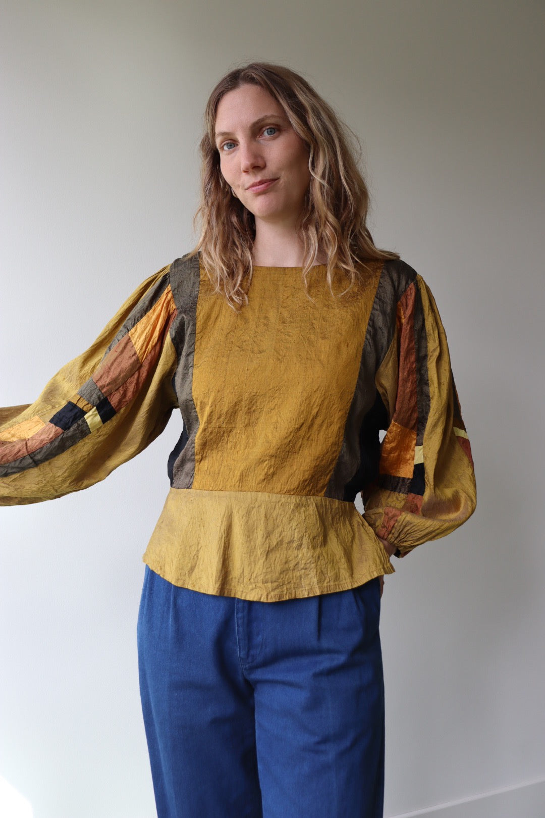 The Gustav Klimt - silk top - S up to M