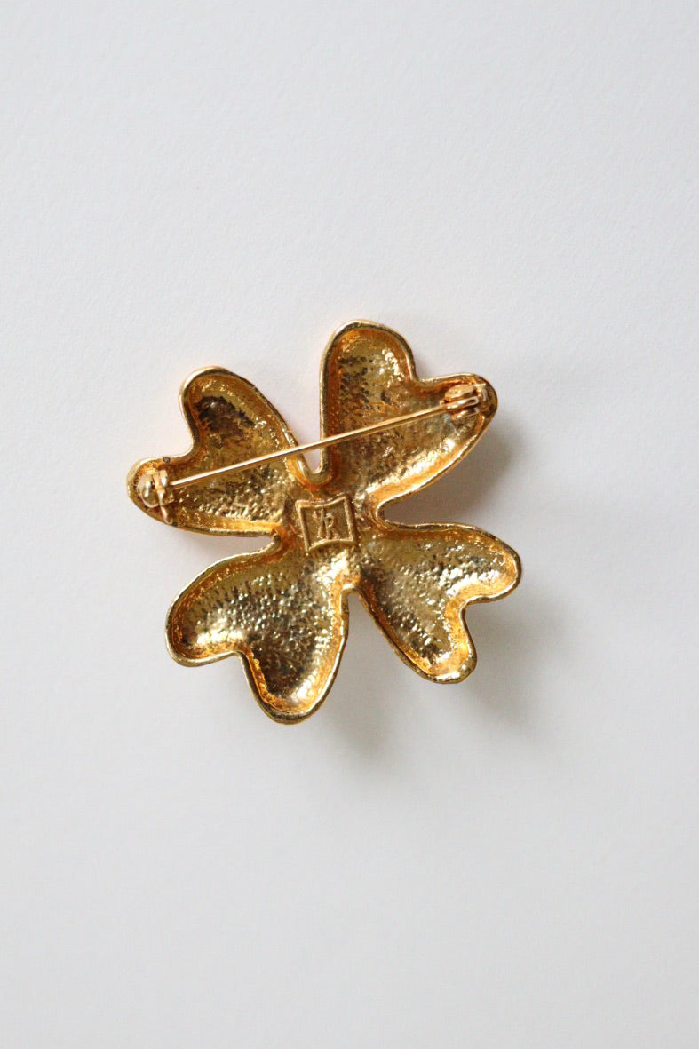 The Yves Rocher - designer brooch